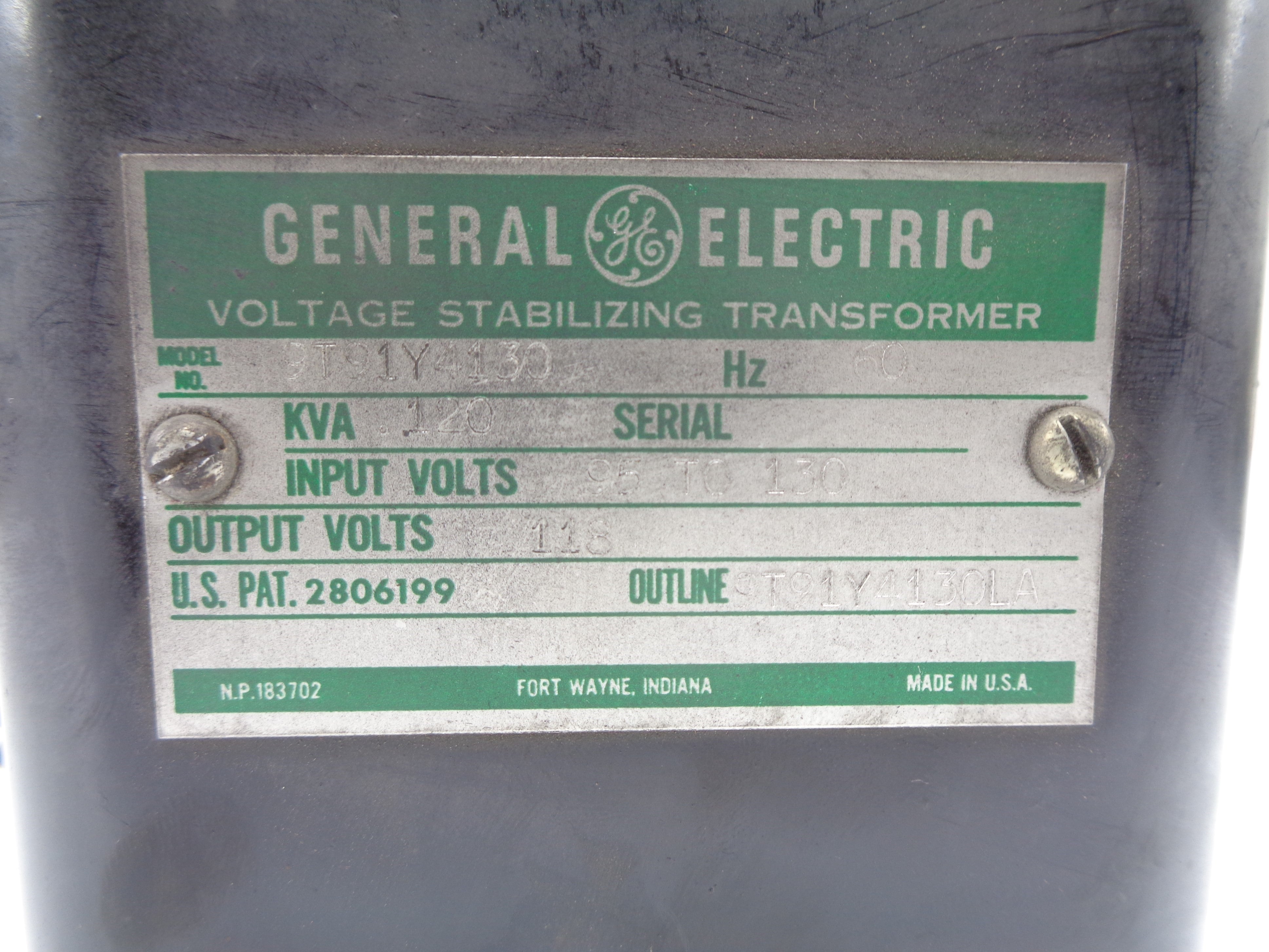 GENERAL ELECTRIC 9T91Y4130 NSNP