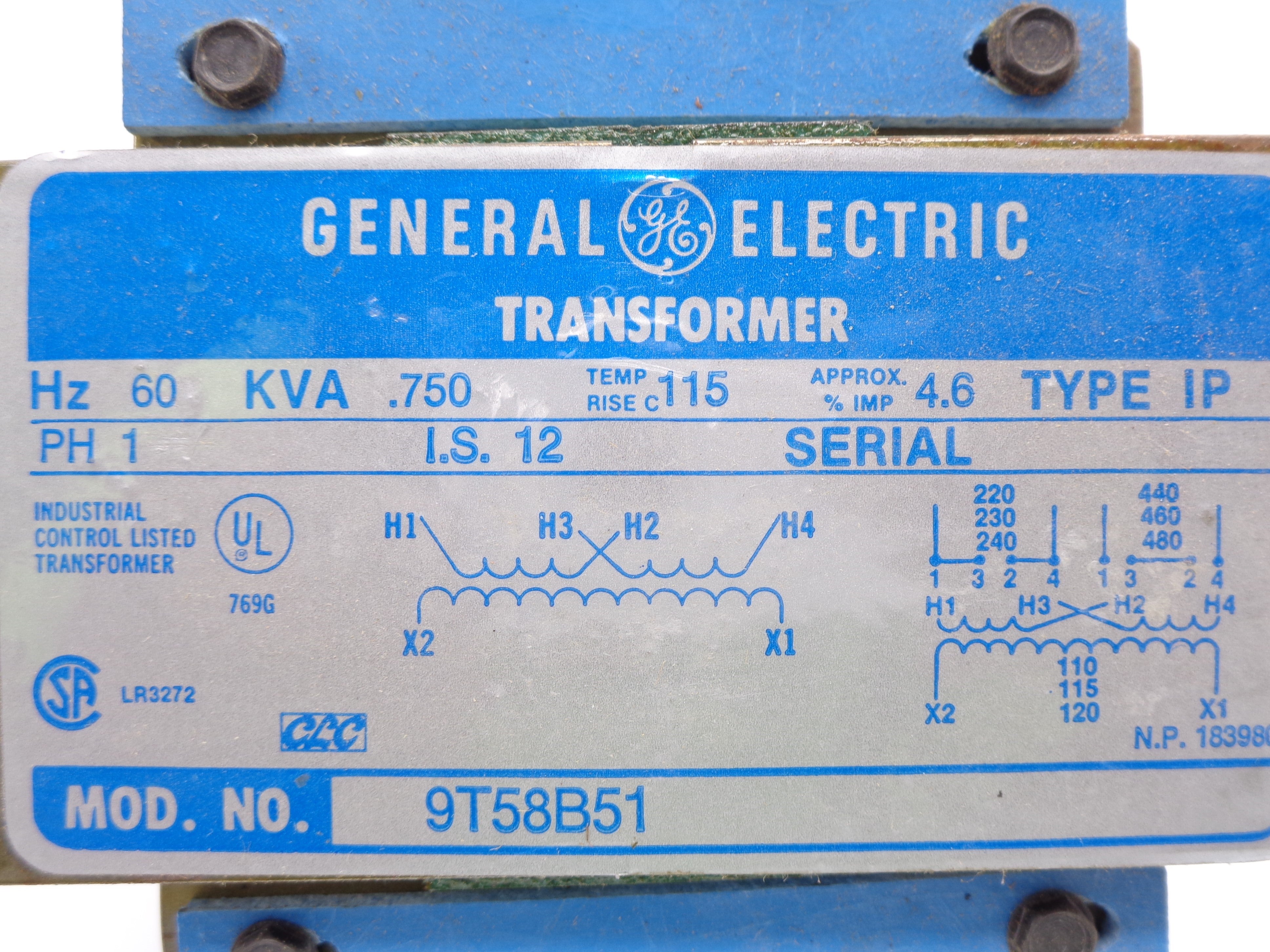 GENERAL ELECTRIC 9T58B51 NSNP