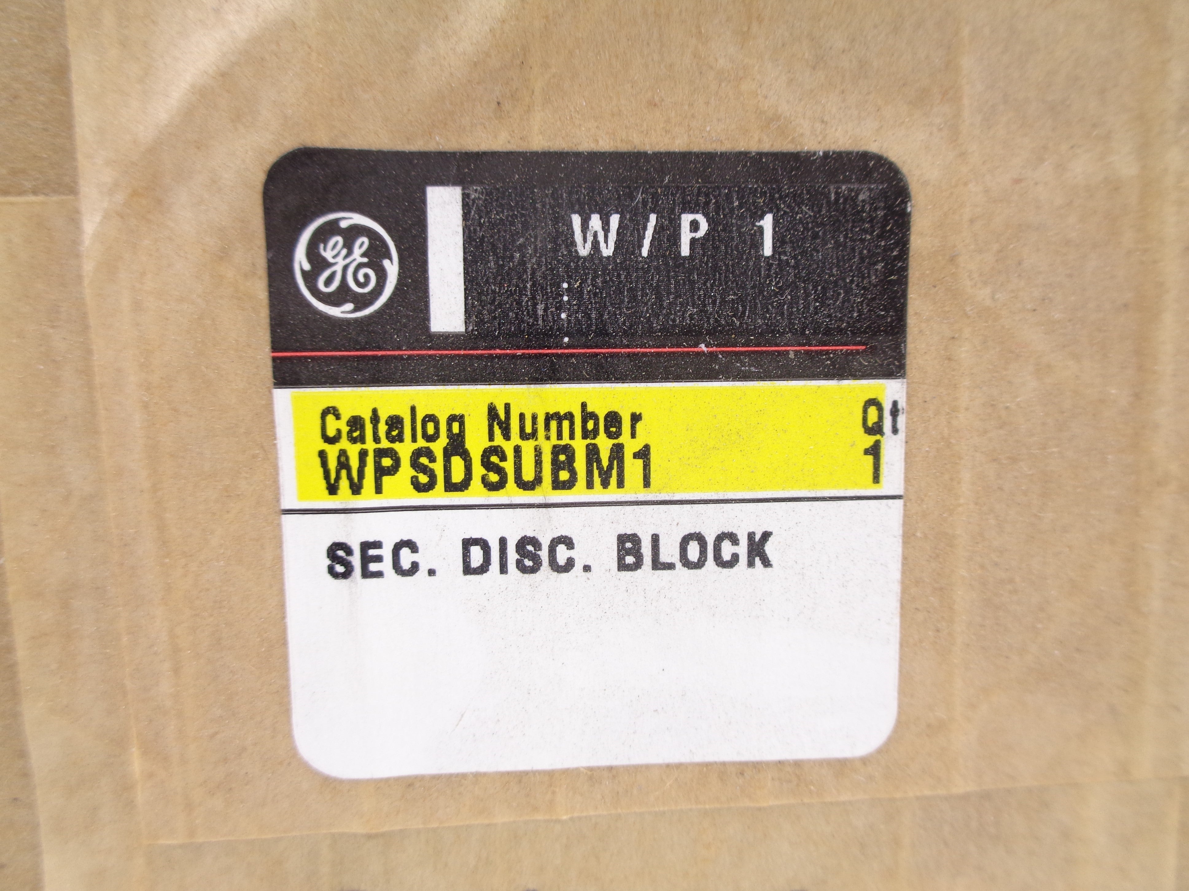 GENERAL ELECTRIC WPSDSUBM1 NSFS