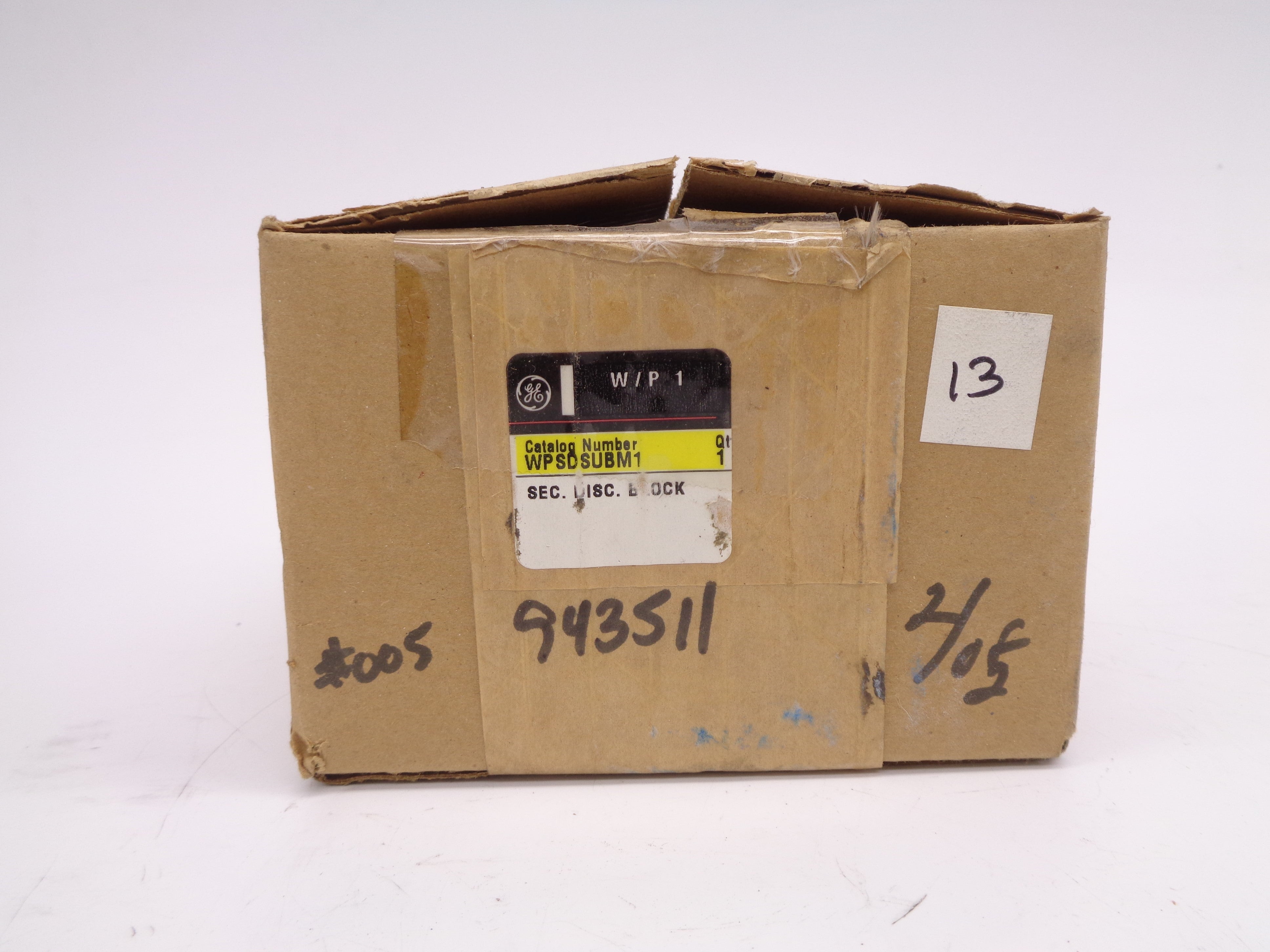 GENERAL ELECTRIC WPSDSUBM1 NSMP