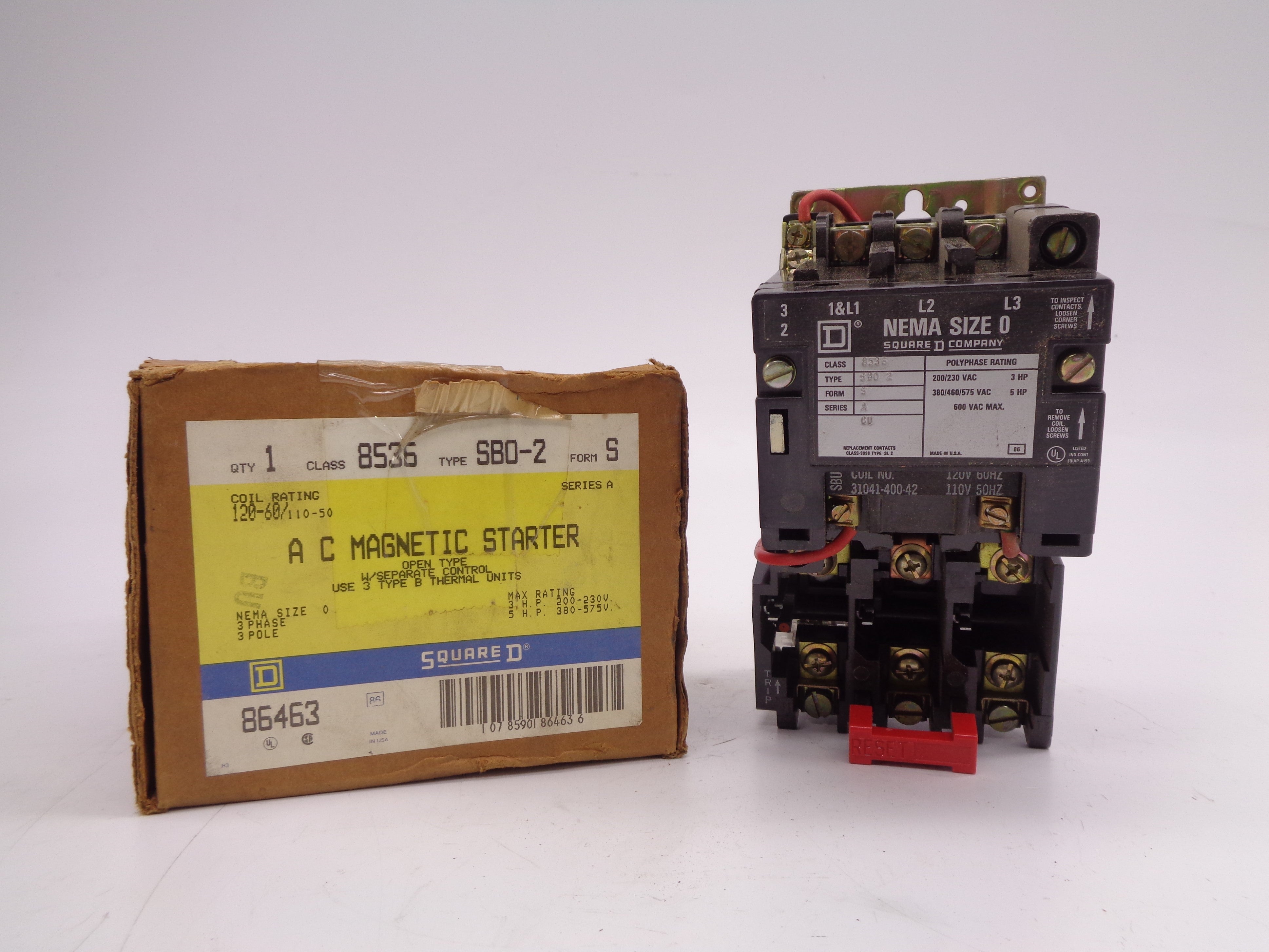 SQUARE D 8536SB0-2 SER. A NSMP