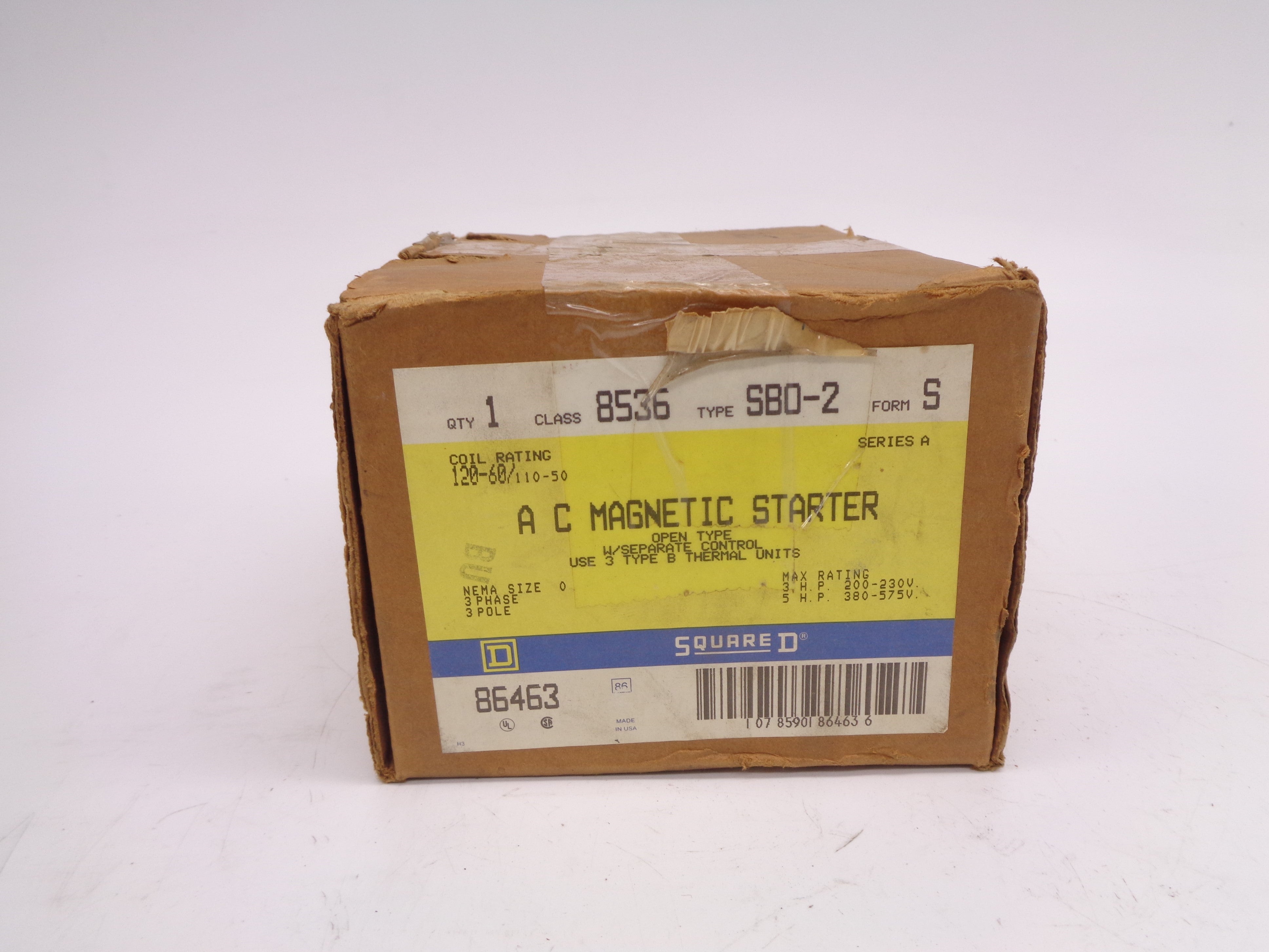 SQUARE D 8536SB0-2 SER. A NSMP