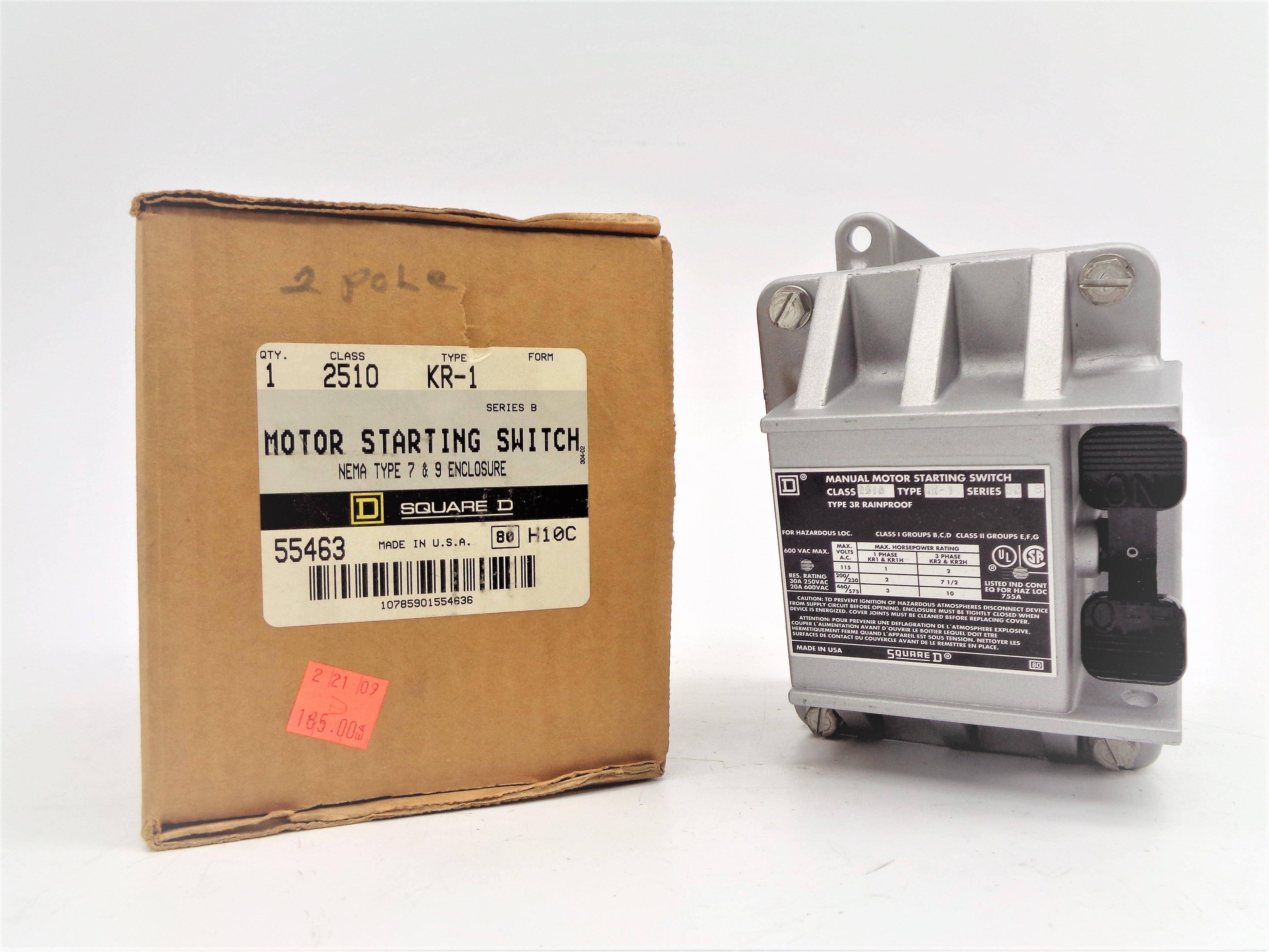 SQUARE D 2510KR-1 SER. B NSMP