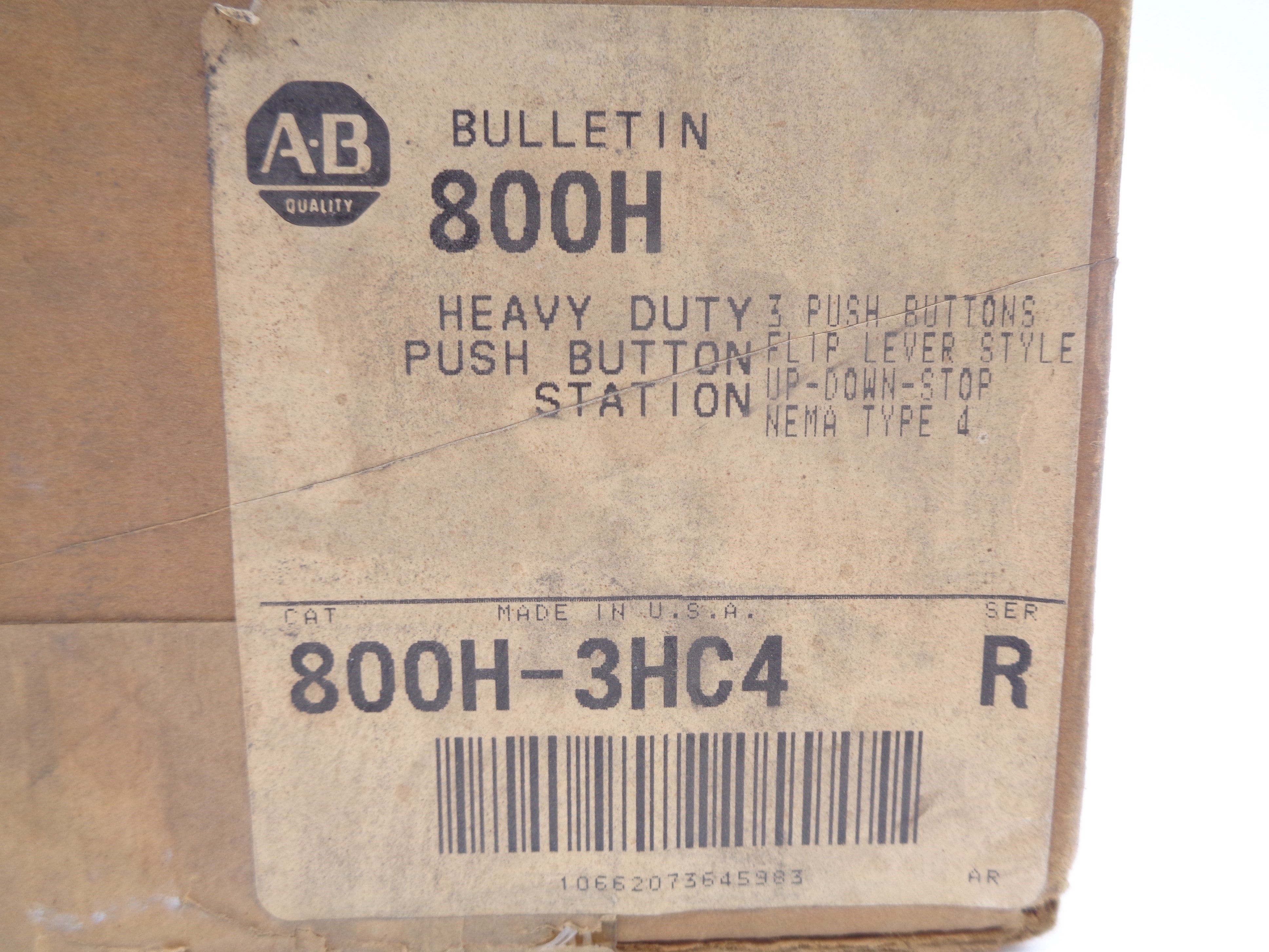 INDUSTRIAL SPARE PART 800H-3HC4 SER. R (BR/WH) NSFS