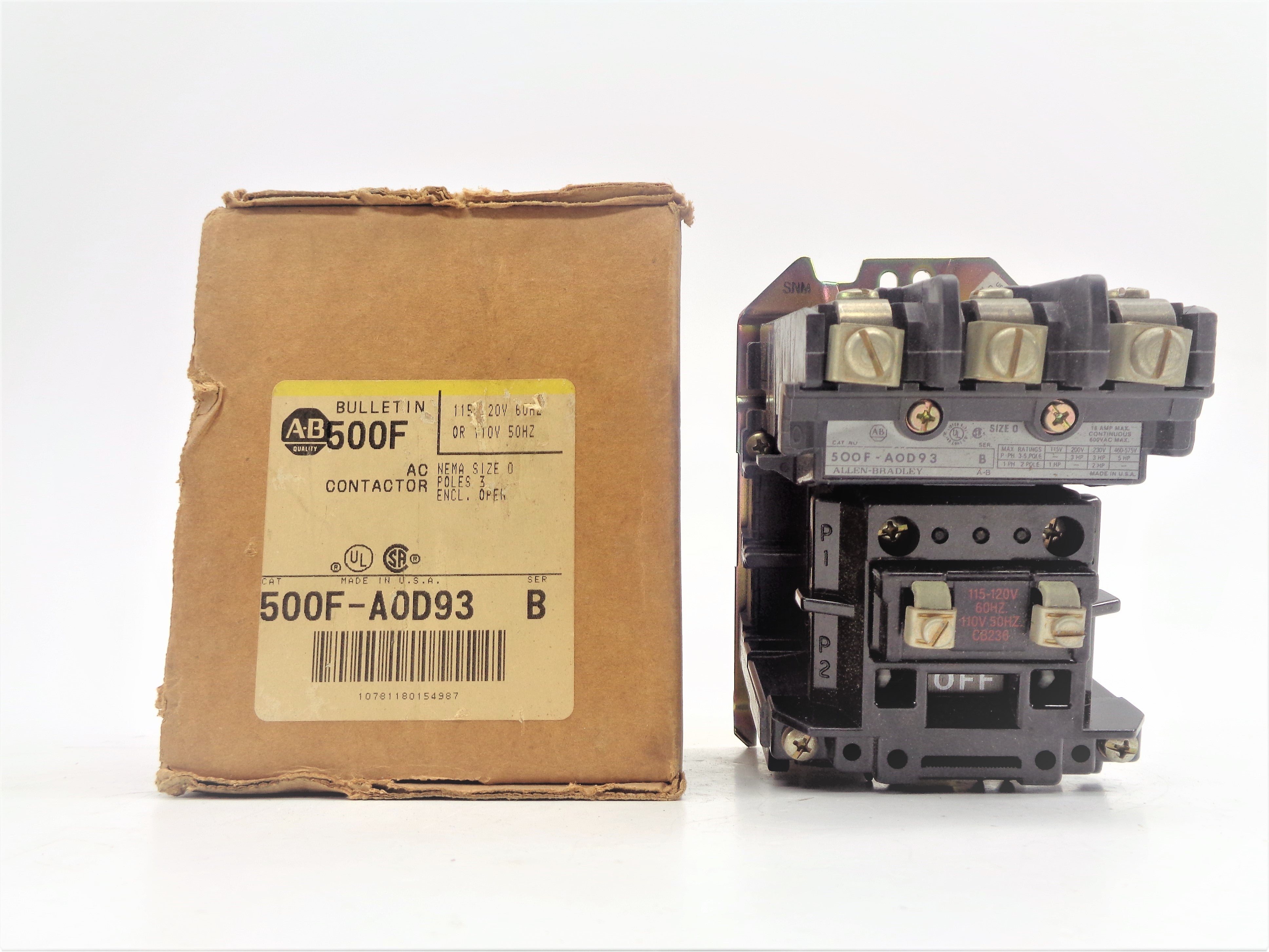 INDUSTRIAL SPARE PART 500F-AOD93 SER. B 120V (BR/YL) NSMP