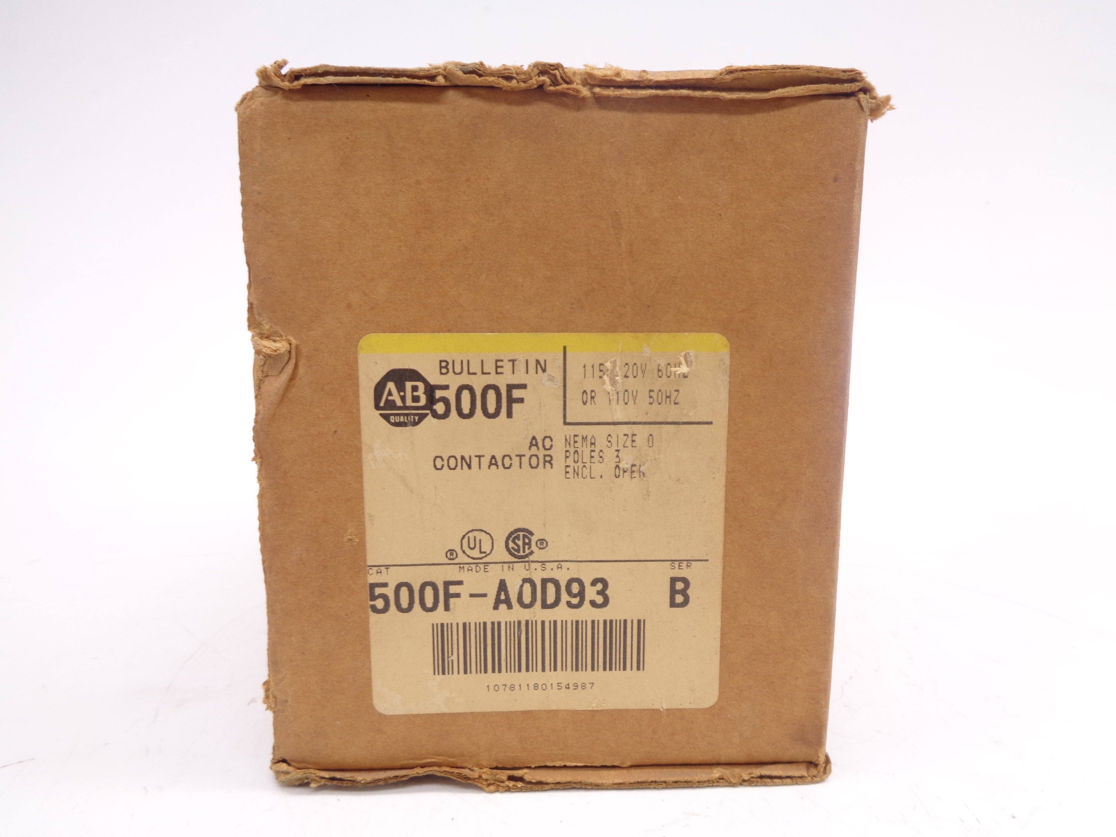 INDUSTRIAL SPARE PART 500F-AOD93 SER. B 120V (BR/YL) NSMP