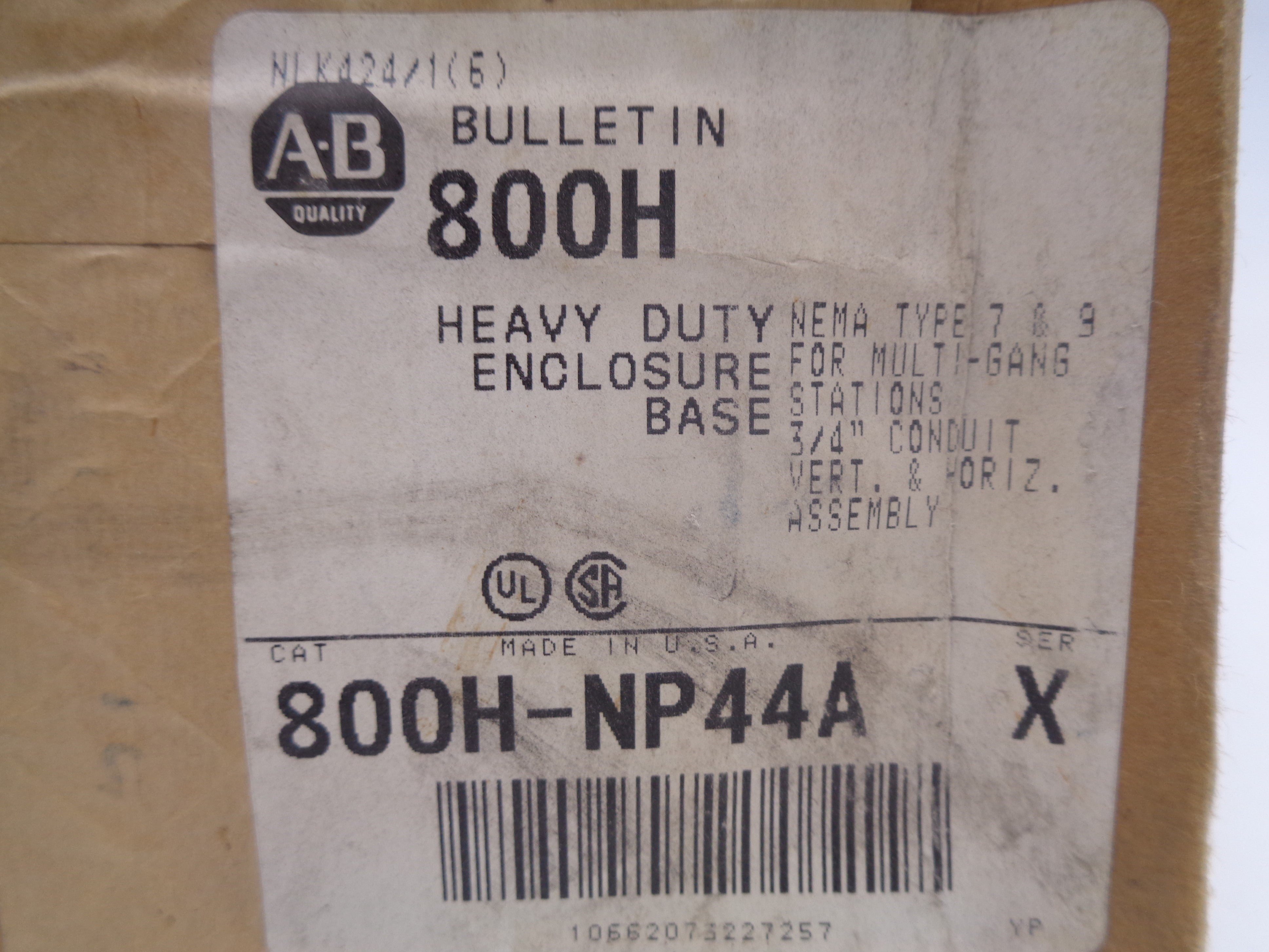 INDUSTRIAL SPARE PART 800H-NP44A SER. X (BR/WH) NSFS