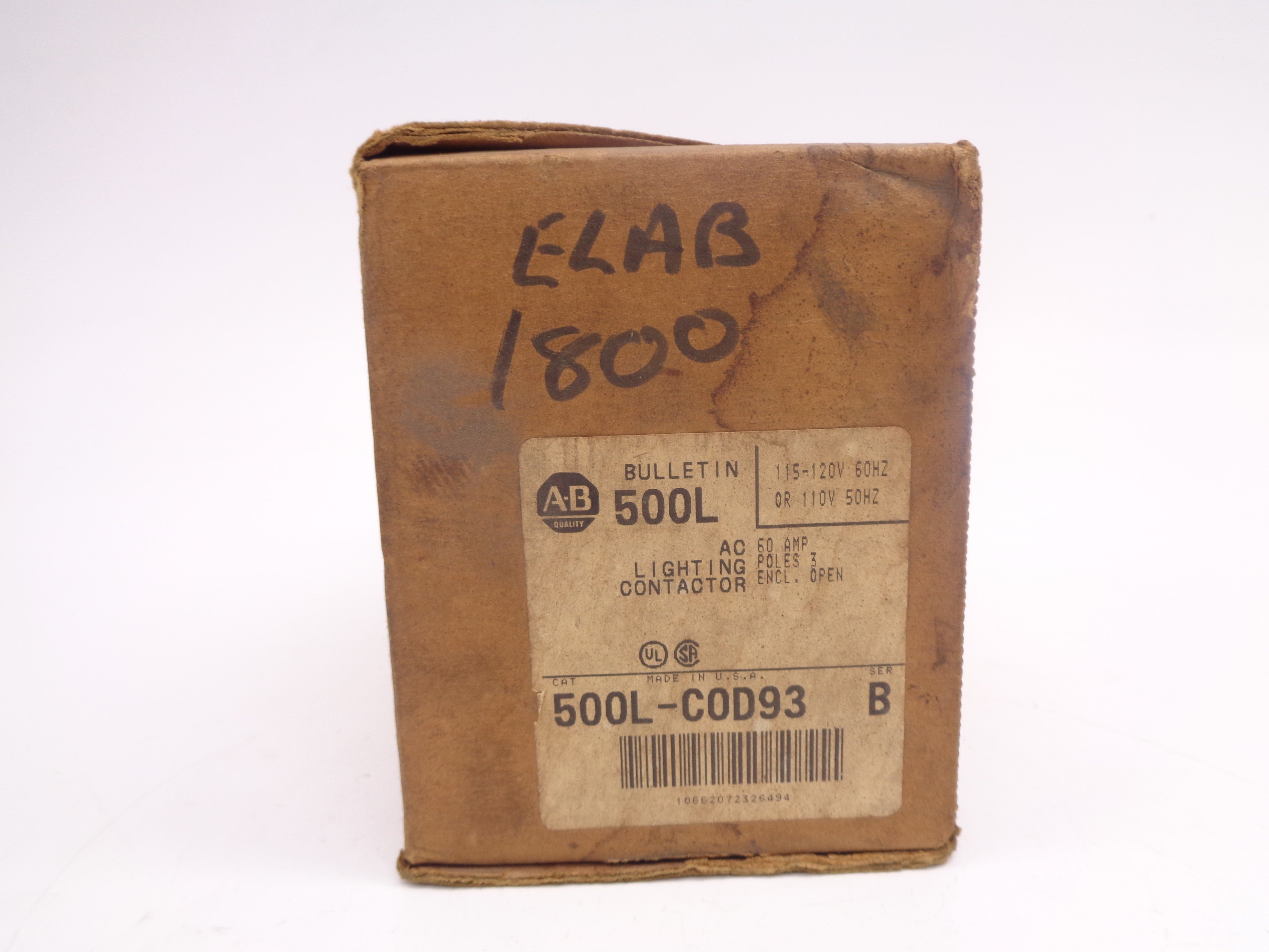 INDUSTRIAL SPARE PART 500L-COD93 SER. B 110/115-120V 60A (BR/WH) NSMP