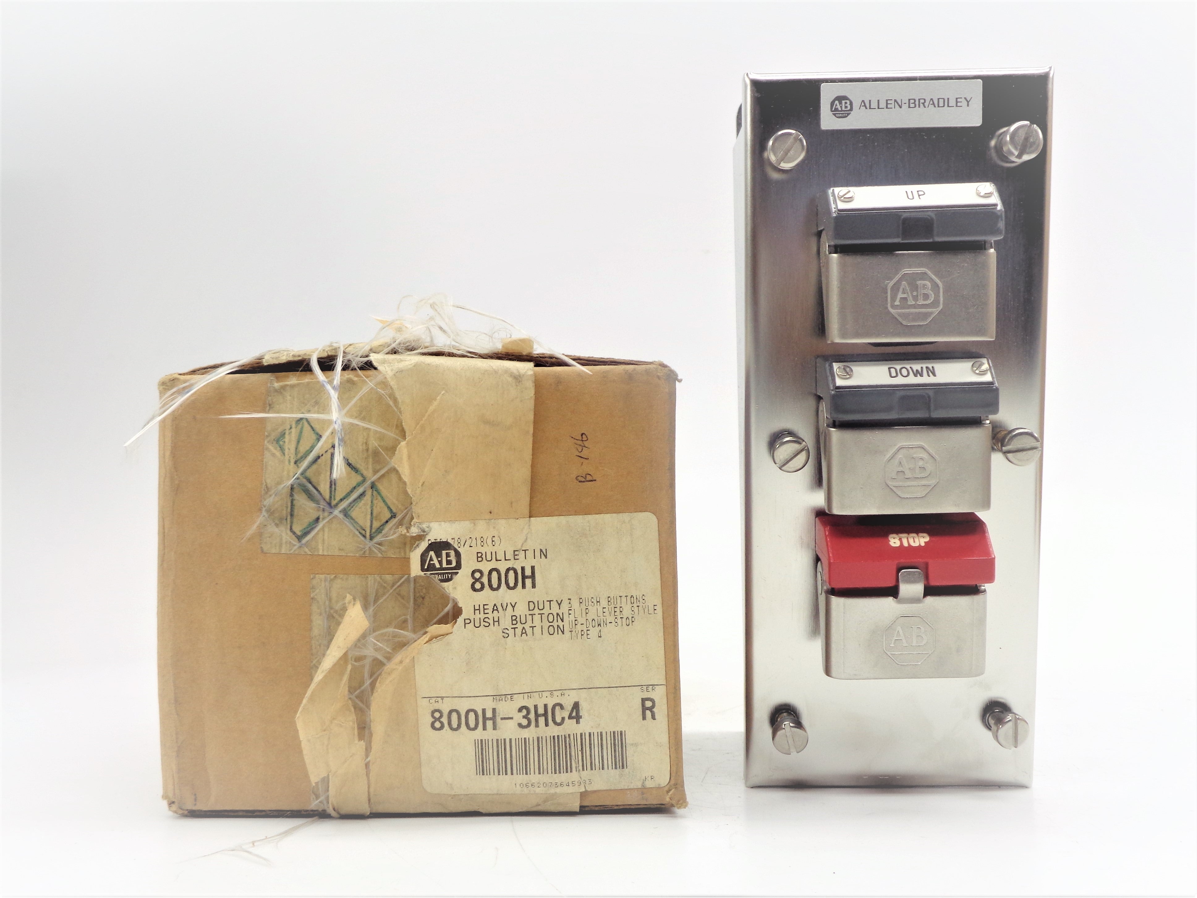 ALLEN BRADLEY 800H-3HC4 SER. R (BR/WH) NSMP