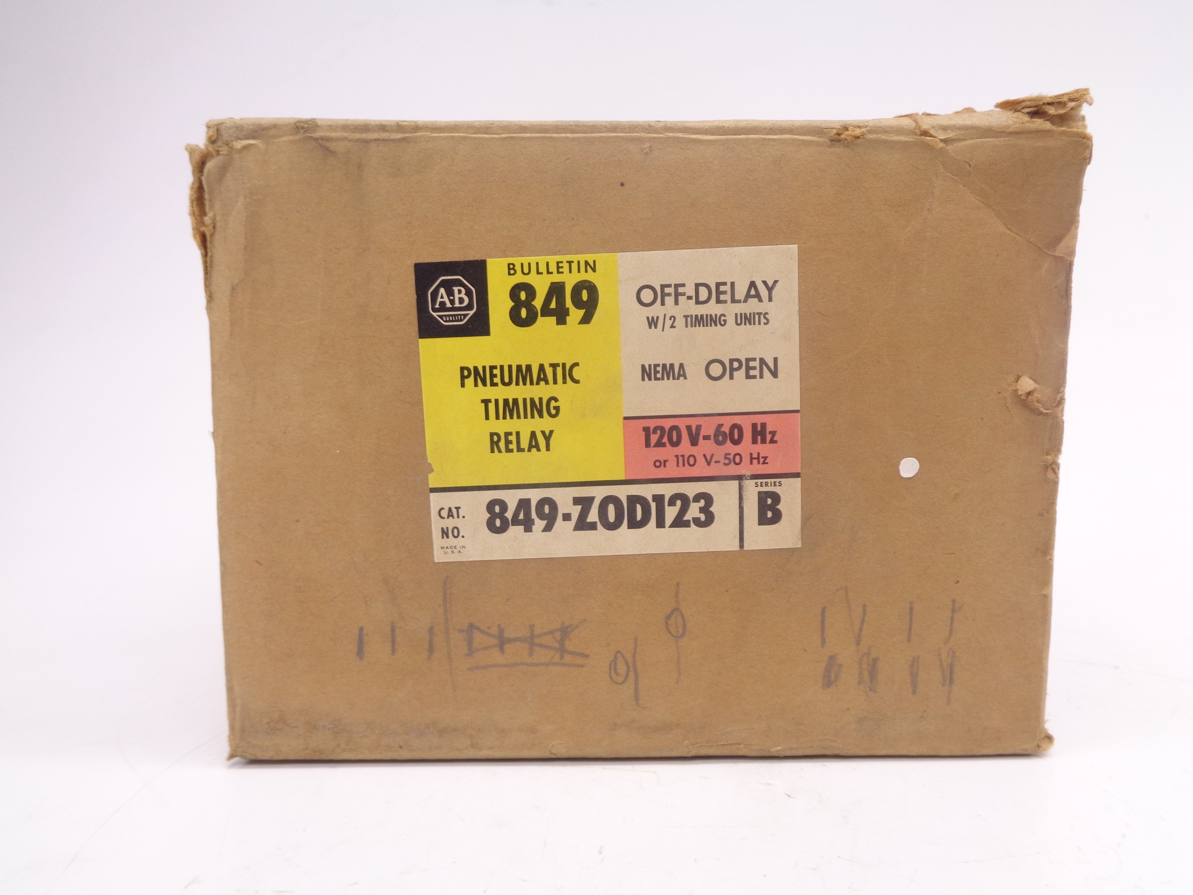 ALLEN BRADLEY 849-ZOD123 SER. B 120V (BR/YL) NSMP