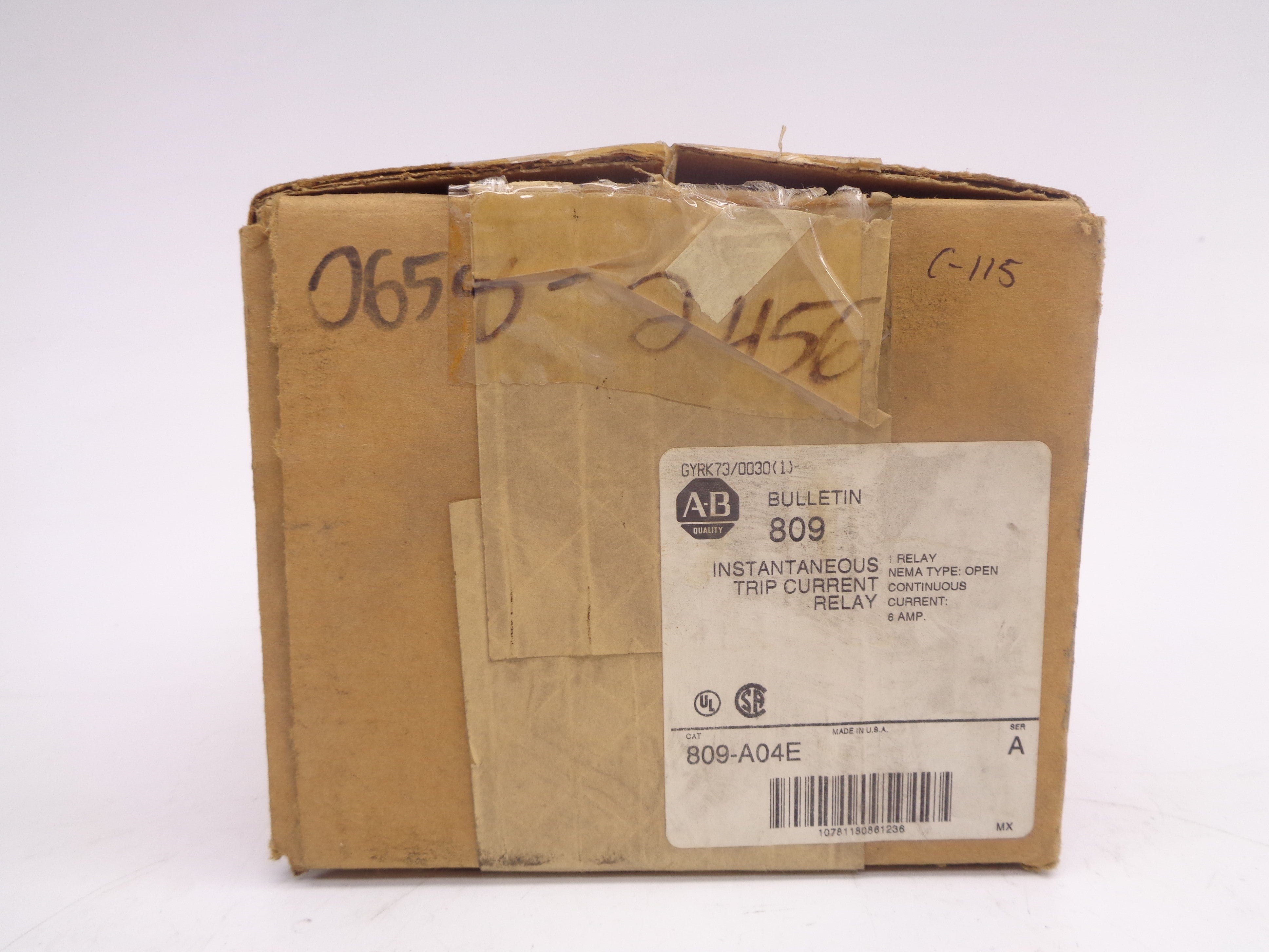 ALLEN BRADLEY 809-A04E SER. A 600V (BR/WH) NSMP