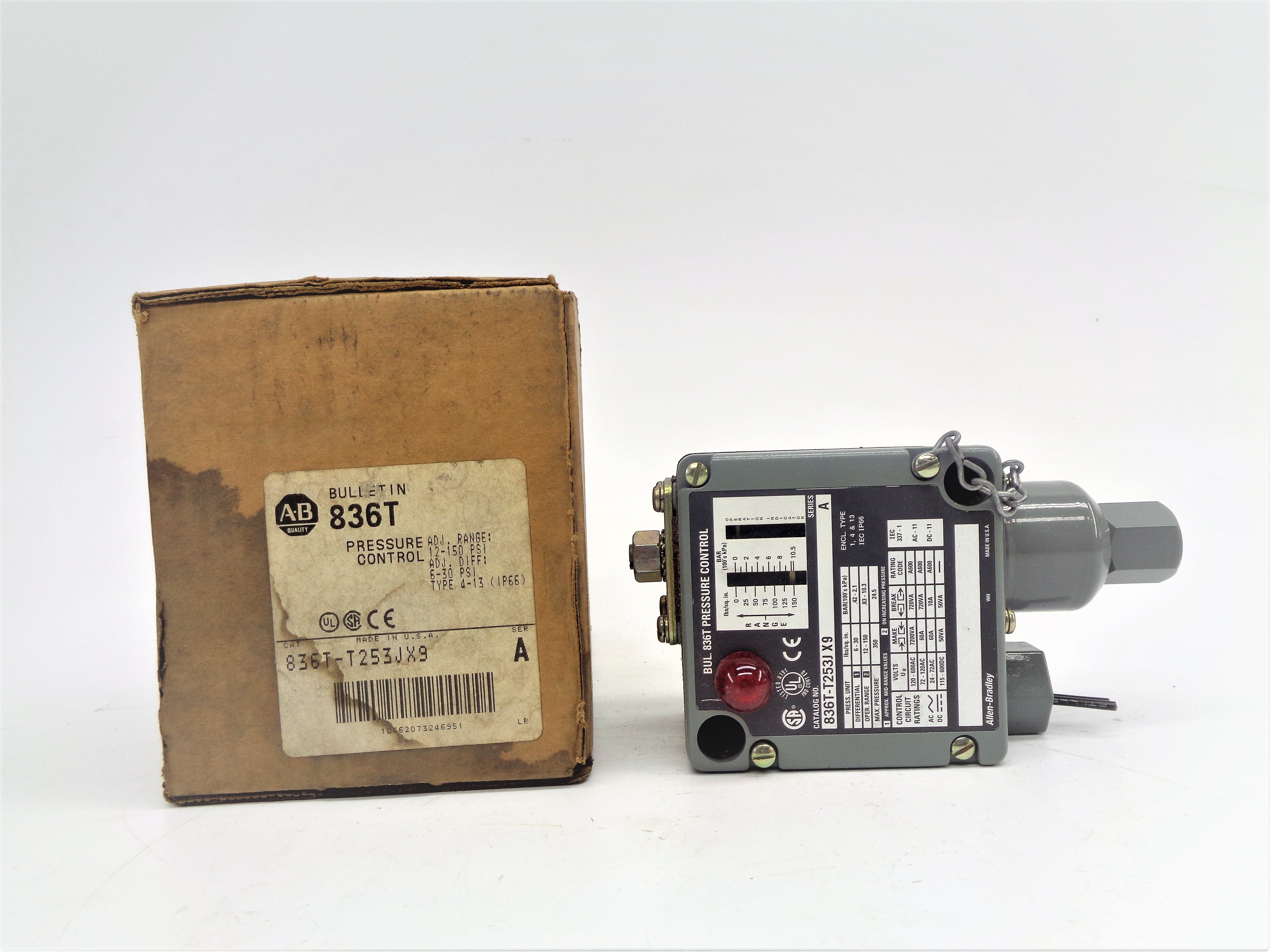 ALLEN BRADLEY 836T-T253JX9 SER. A (BR/WH) NSMP