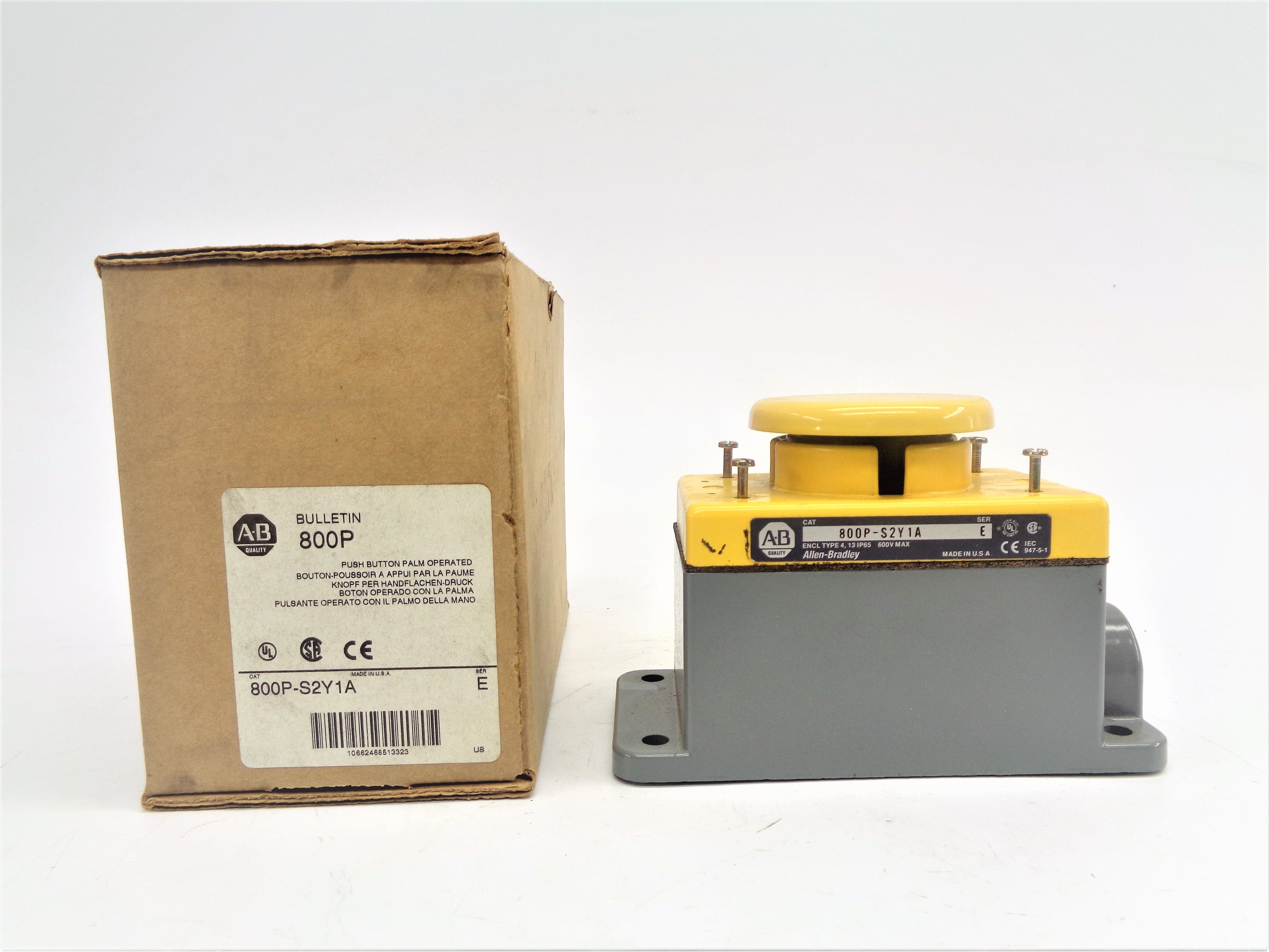 ALLEN BRADLEY 800P-S2Y1A SER. E (BR/WH) NSMP