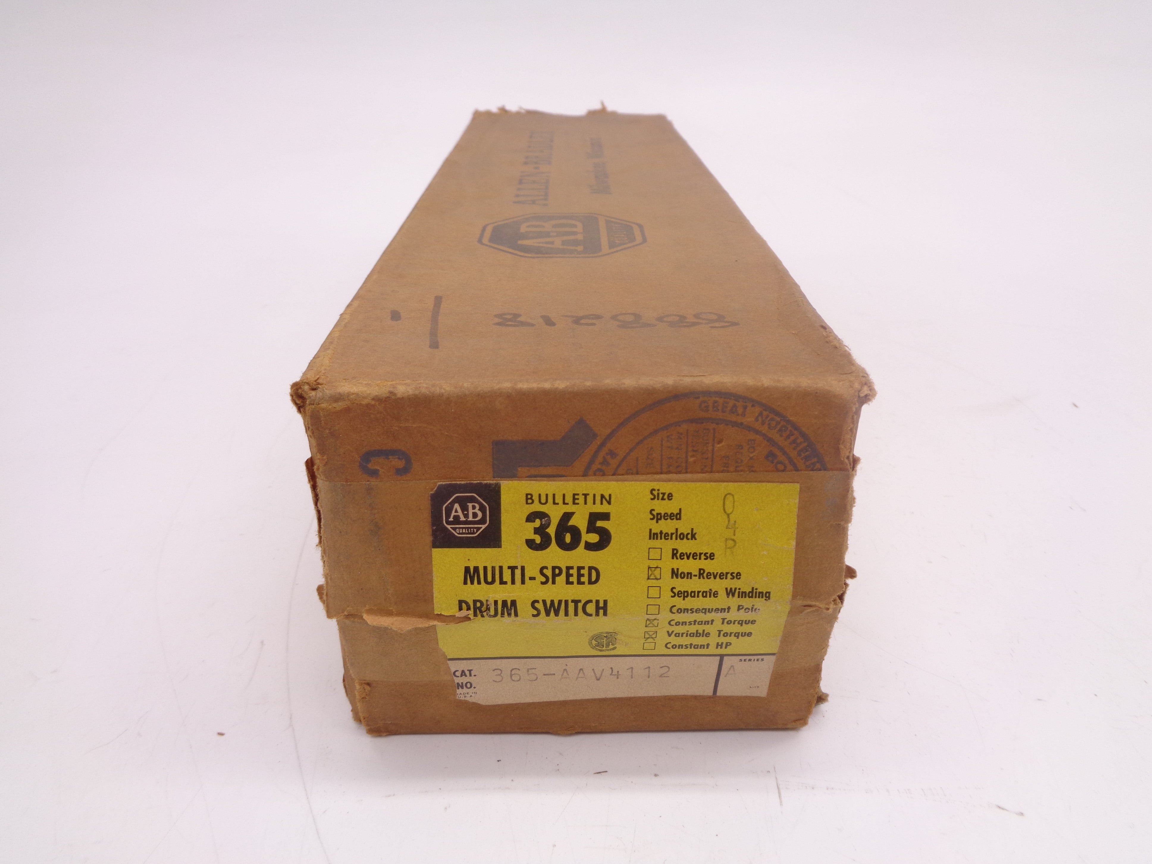 INDUSTRIAL SPARE PART 365-AAV4112 SER. A (AS PICTURED) (BR/YL) NSMP