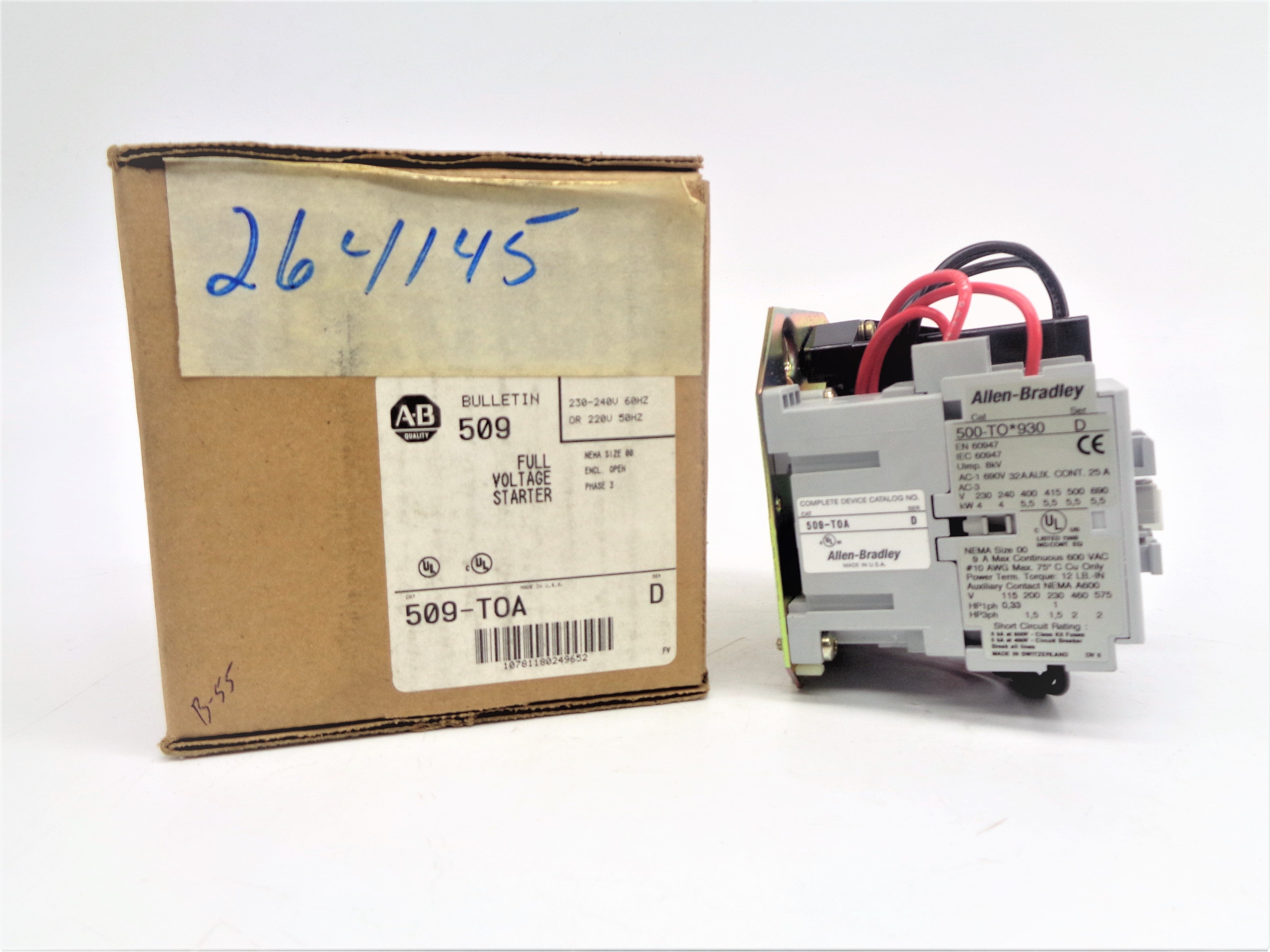 INDUSTRIAL SPARE PART 509-TOA SER. D (BR/WH) NSMP