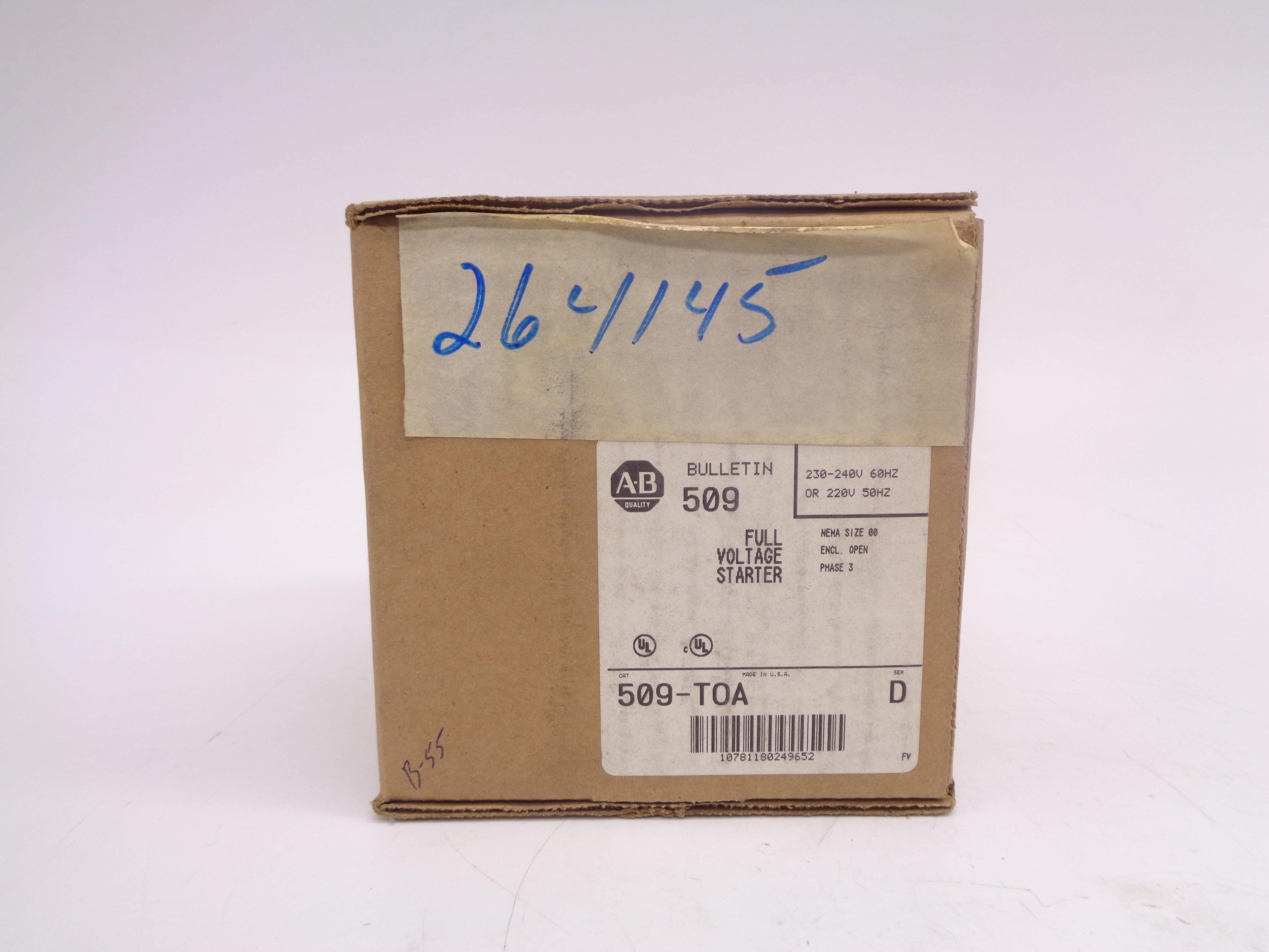 INDUSTRIAL SPARE PART 509-TOA SER. D (BR/WH) NSMP