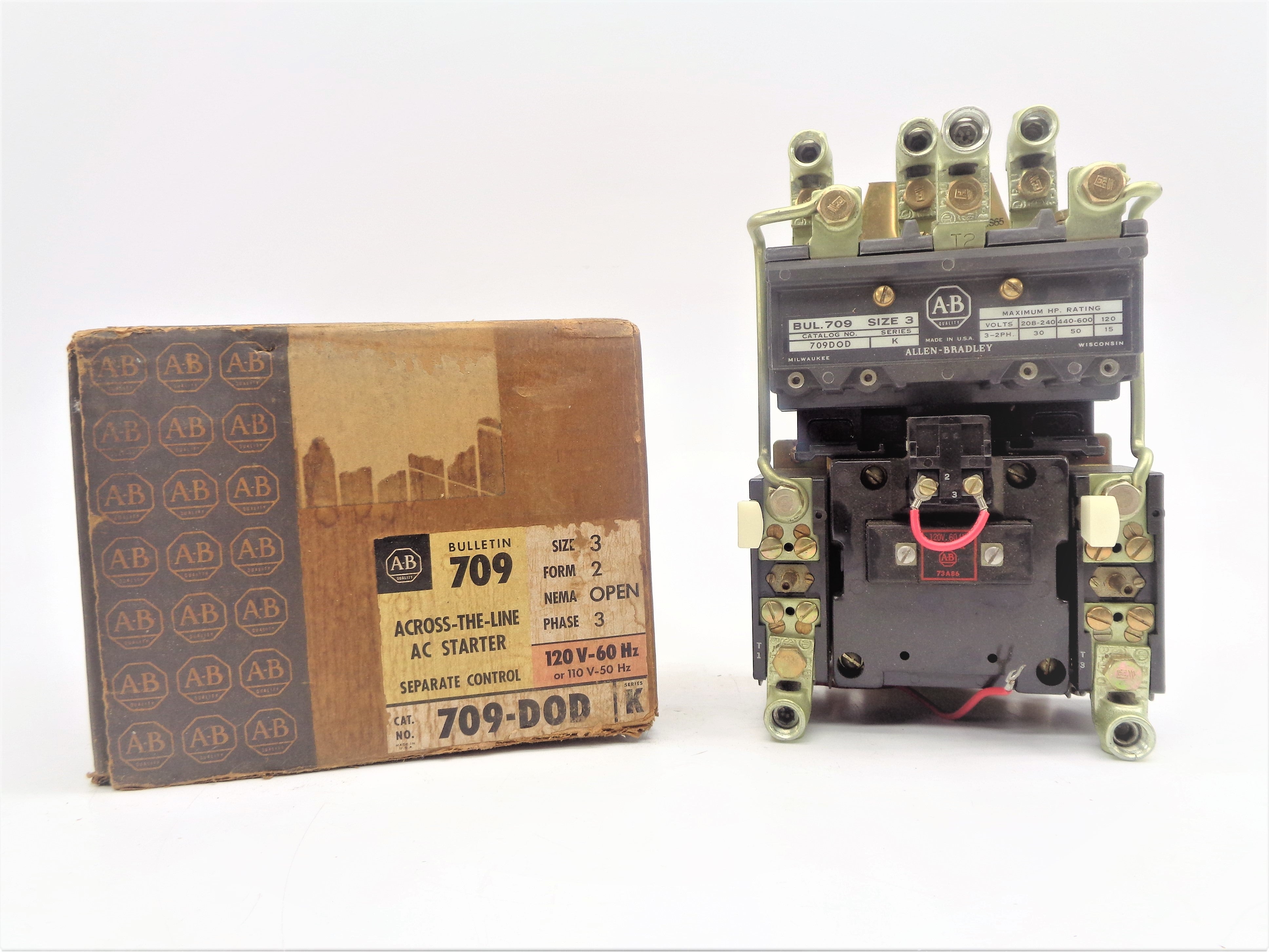 ALLEN BRADLEY 709-DOD SER. K (BR/YL) NSMP