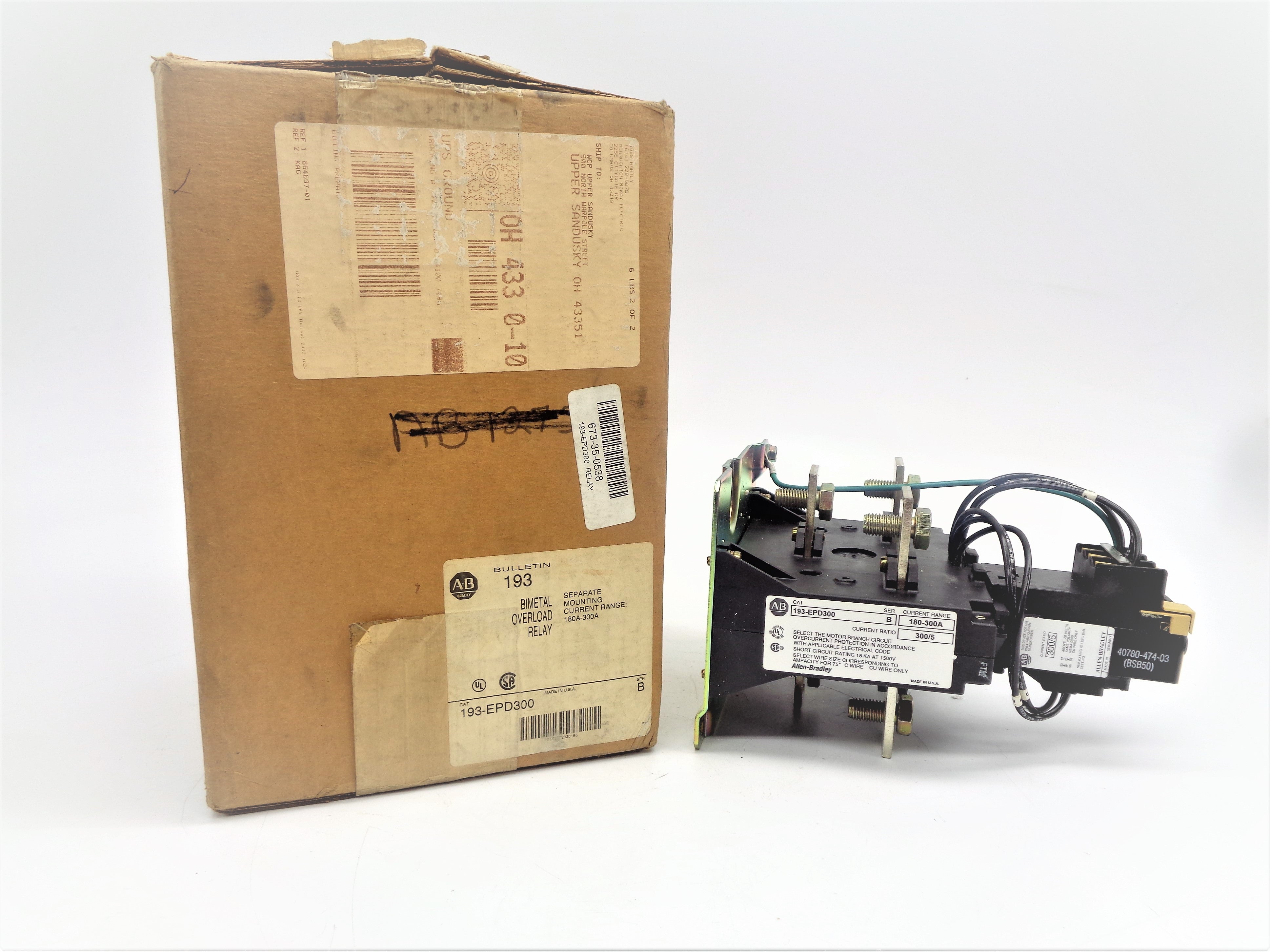 INDUSTRIAL SPARE PART 193-EPD300 SER. B 180-300A (BR/WH) NSMP