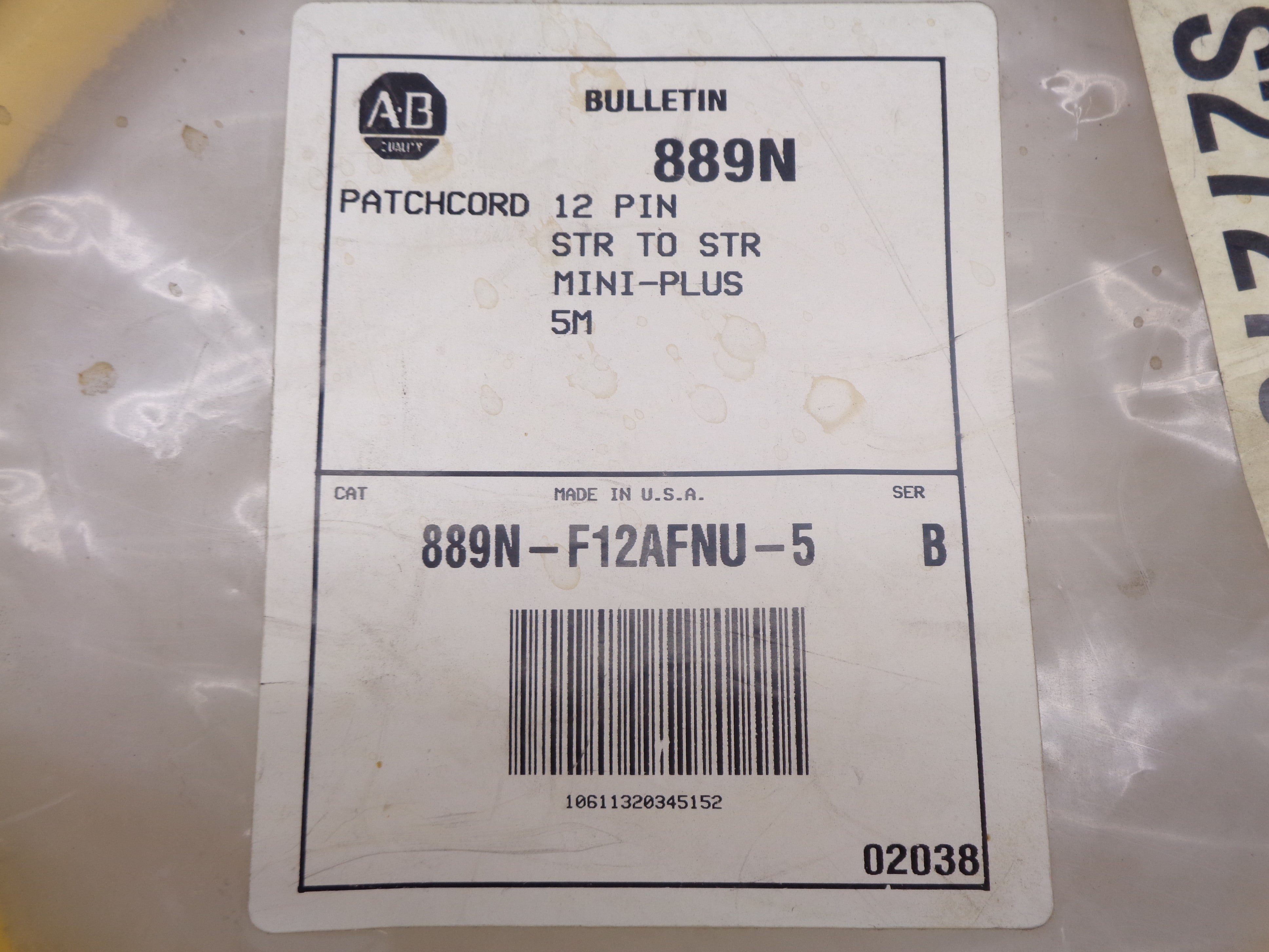 INDUSTRIAL SPARE PART 889N-F12AFNU-5 SER. B NSMP