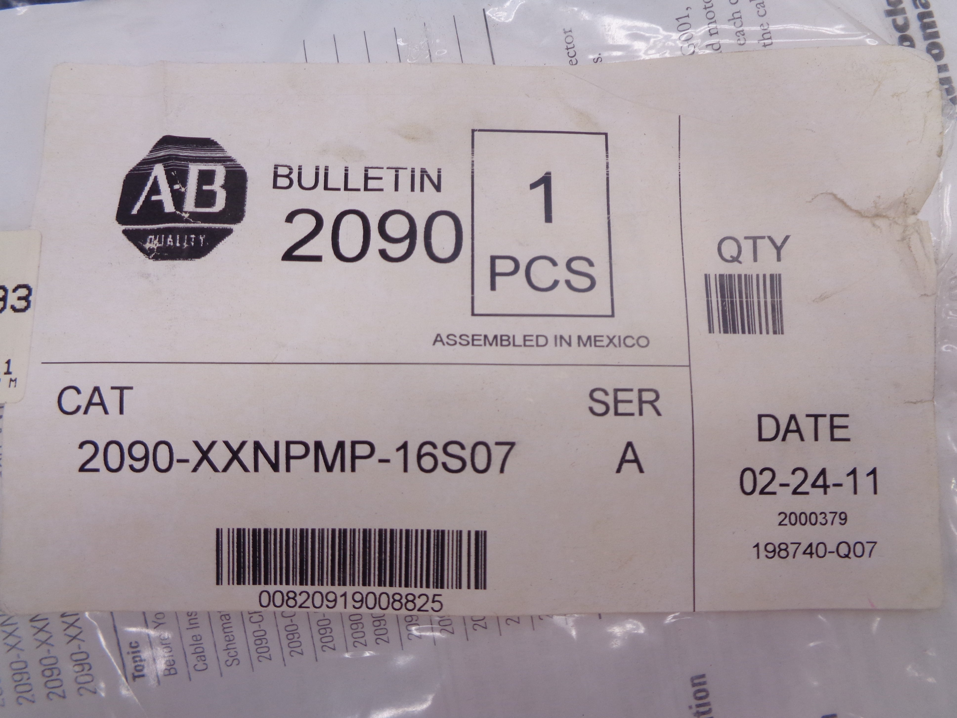 INDUSTRIAL SPARE PART 2090-XXNPMP-16S07 SER. A NSMP