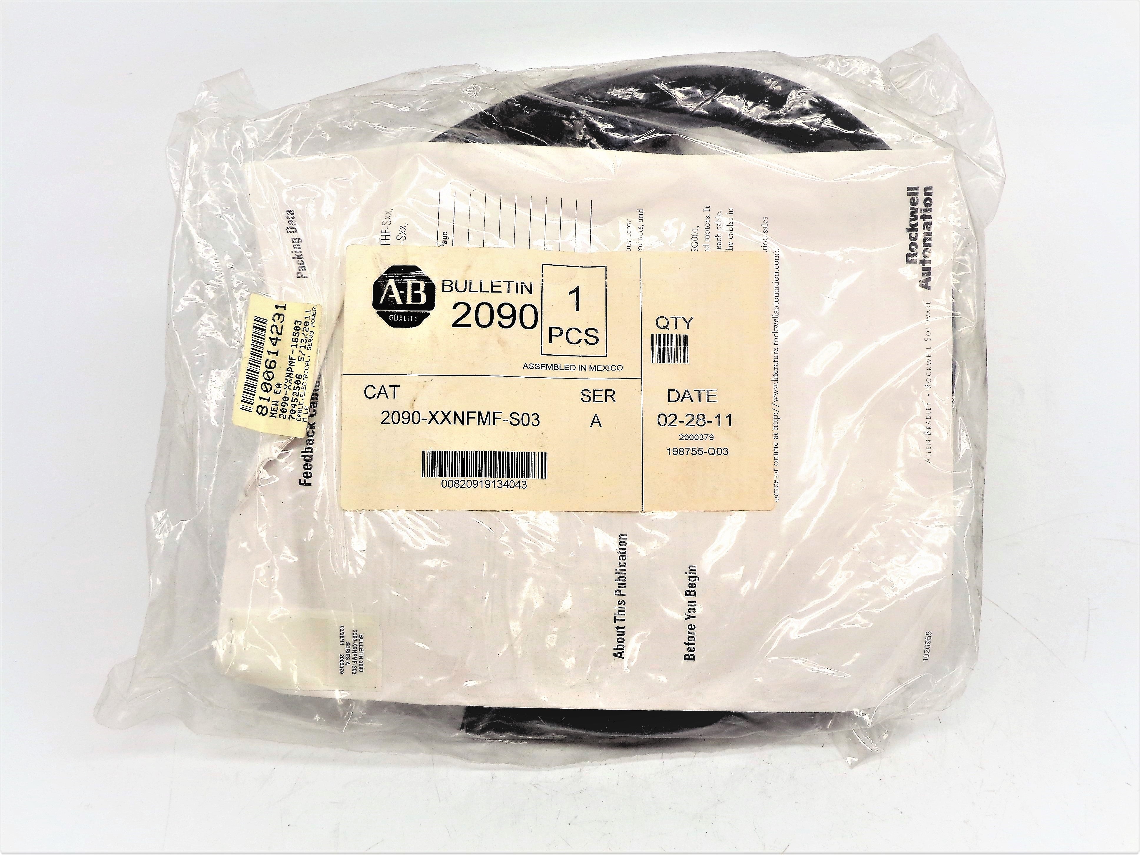 ALLEN BRADLEY 2090-XXNFMF-S03 SER. A NSMP