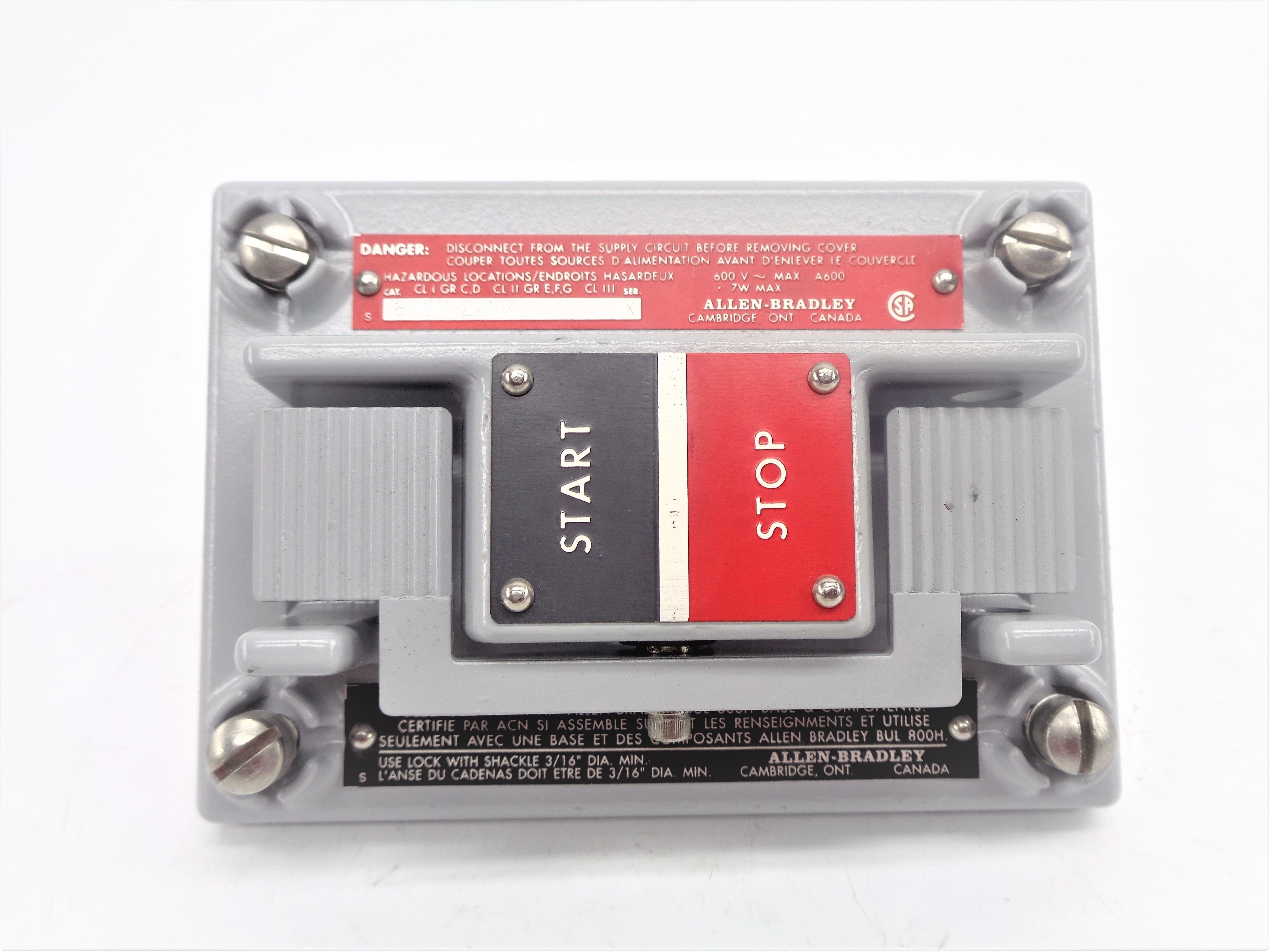 ALLEN BRADLEY 800H-2AH7 SER. X (AS PICTURED) NSNP