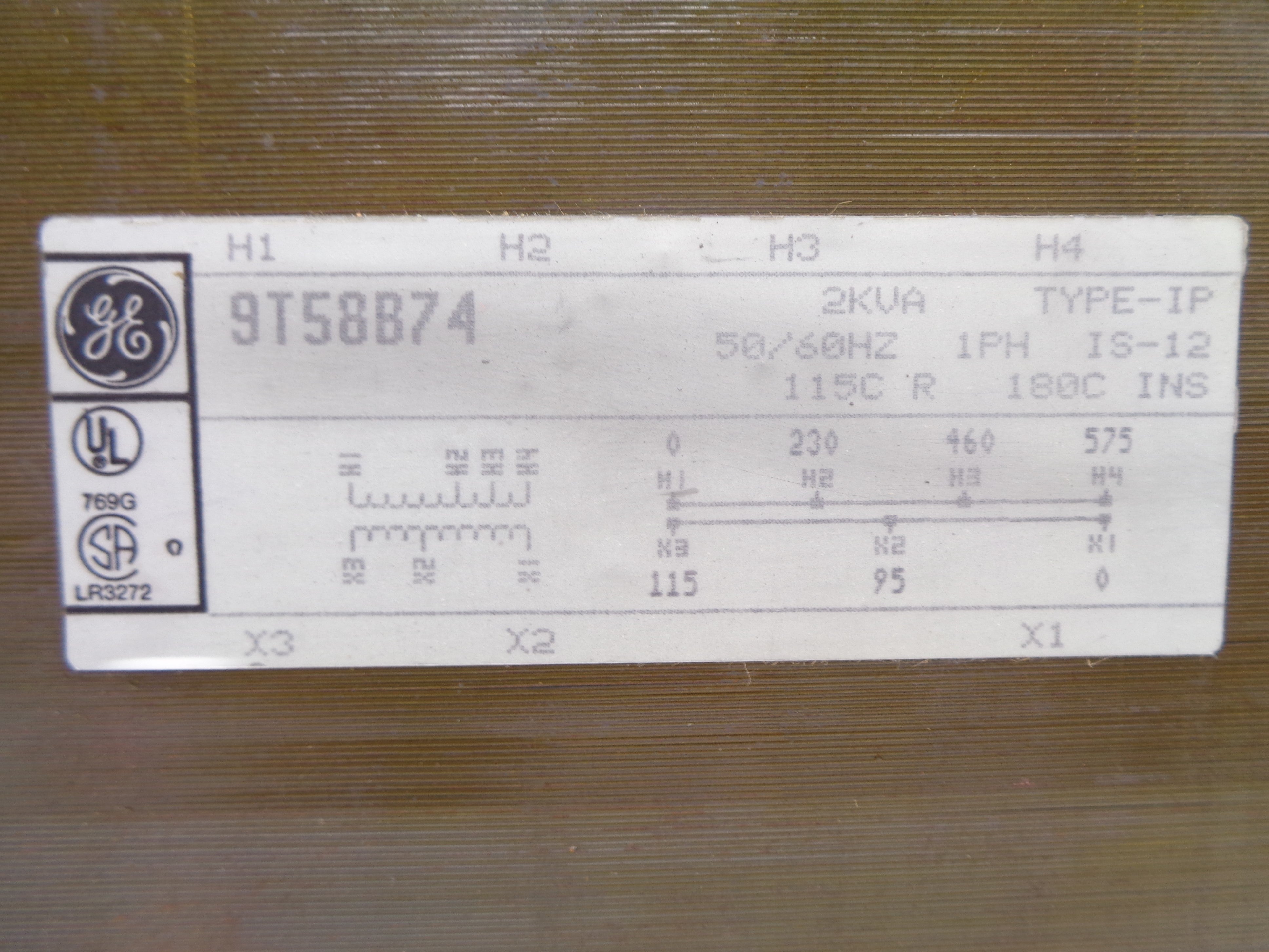 GENERAL ELECTRIC 9T58B74 NSNP
