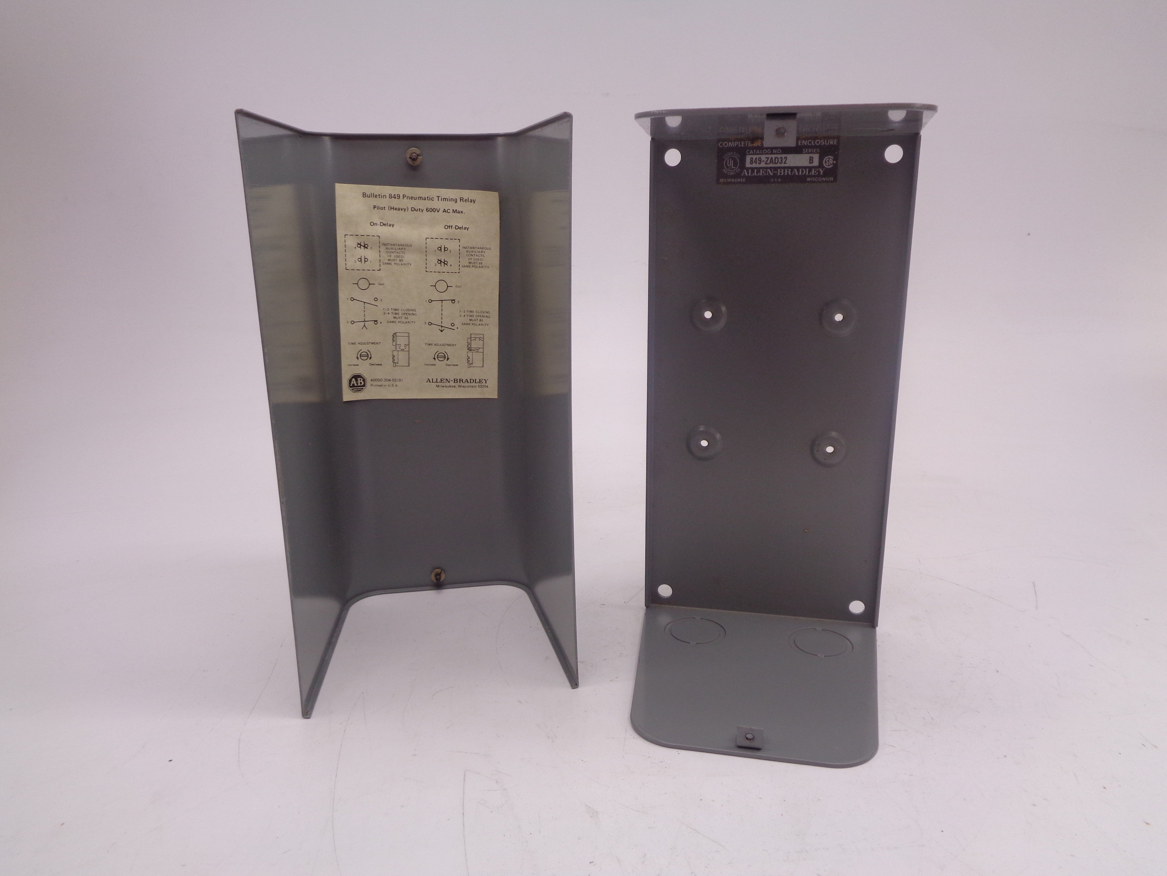 INDUSTRIAL SPARE PART 849-ZAD32 ENCLOSURE SER. B 120V (AS PICTURED)  (BR/YL) NSMP