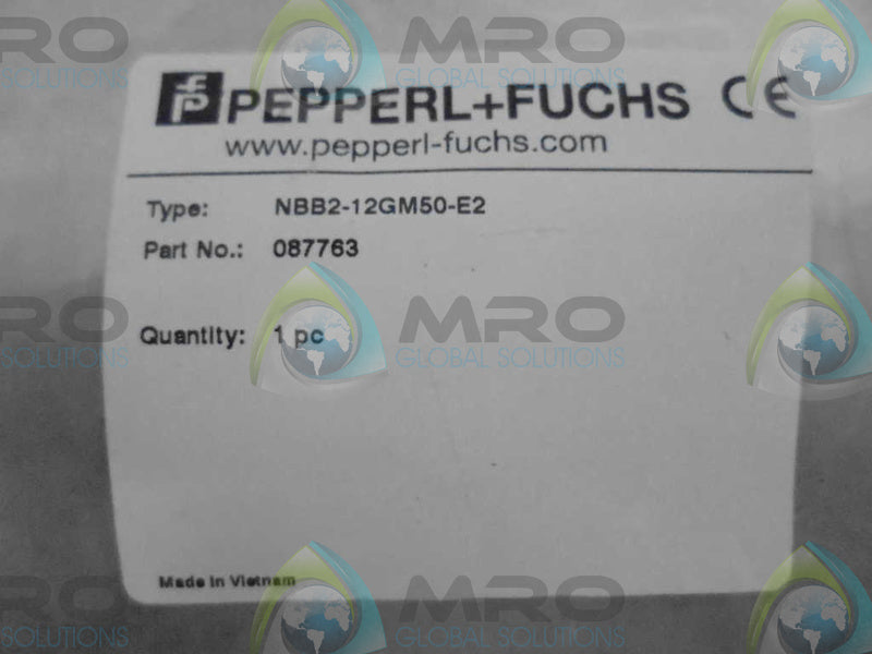 PEPPERL+FUCHS NBB2-12GM50-E2 (87763) * NEW IN FACTORY BAG *