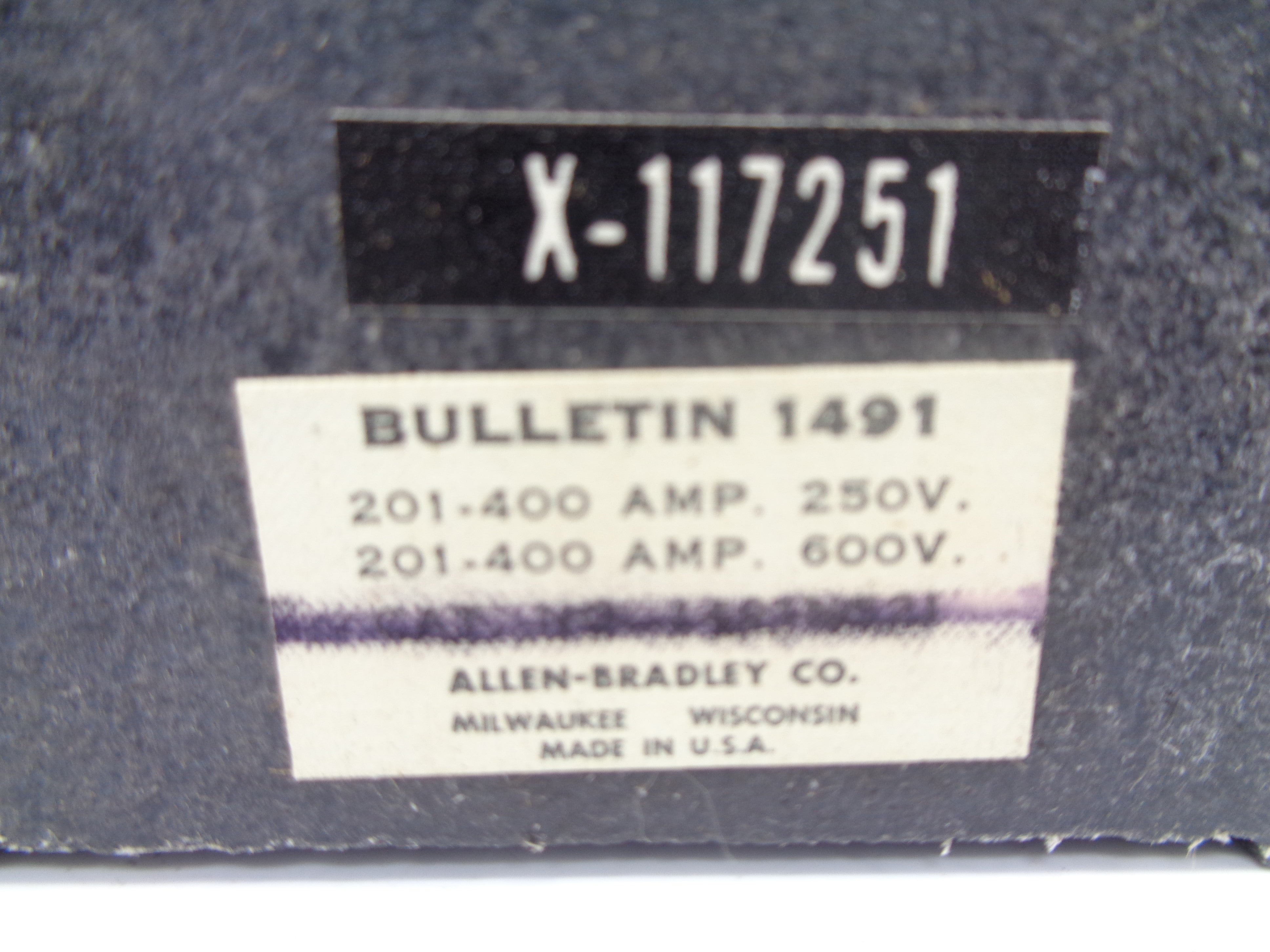 ALLEN BRADLEY 1491N521 (AS PICTURED) NSNP