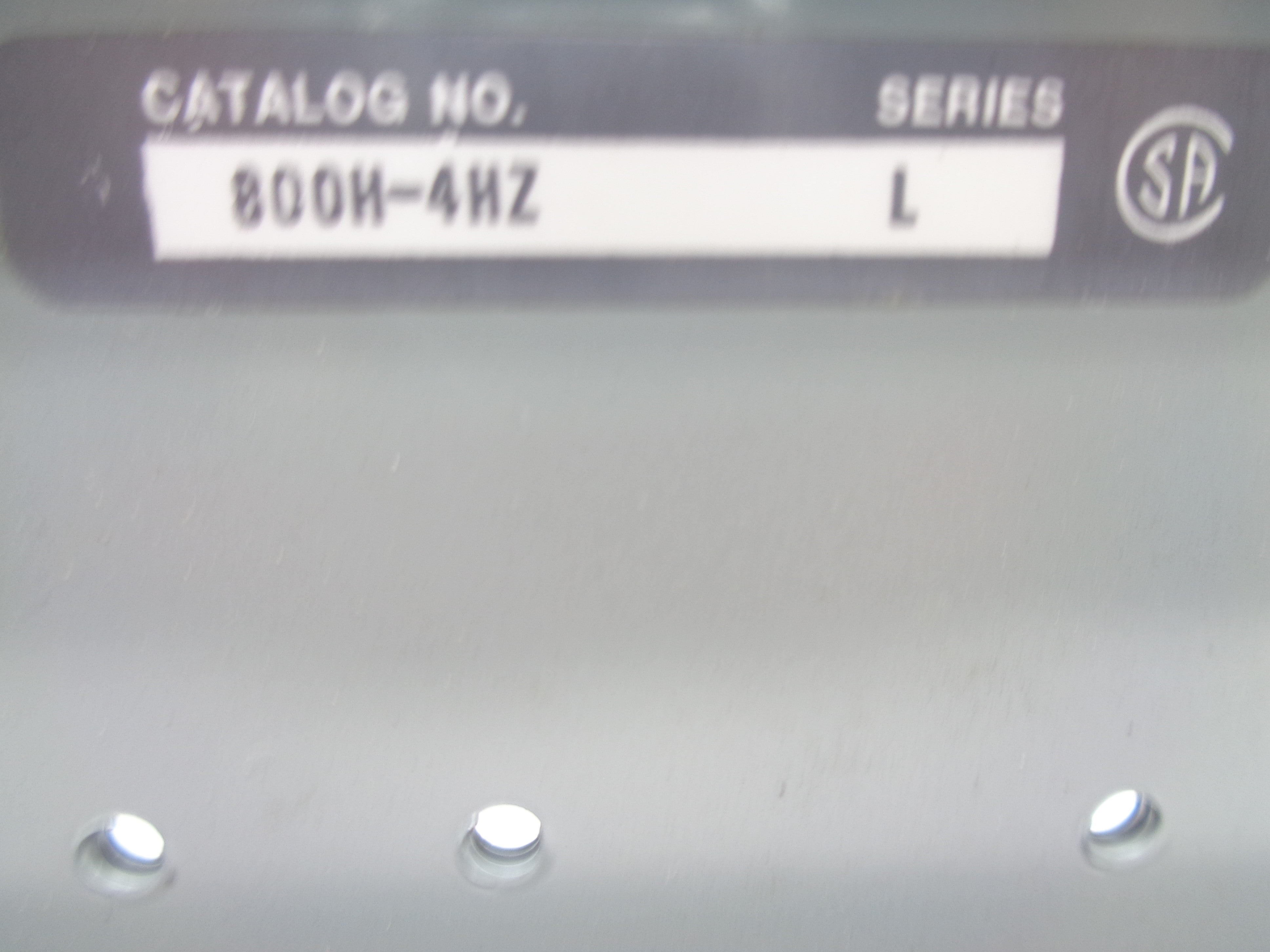 INDUSTRIAL SPARE PART 800H-4HZ SER. L NSNP