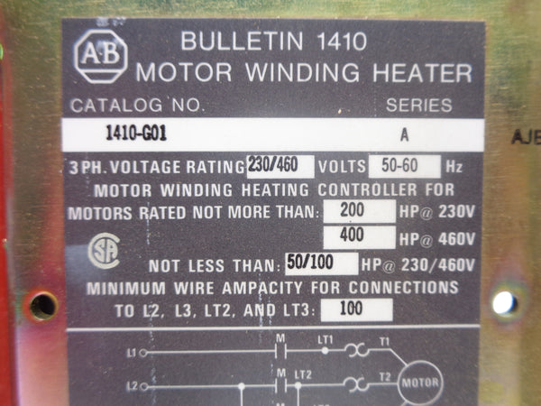 ALLEN BRADLEY 1410-G01 SER. A NSNP