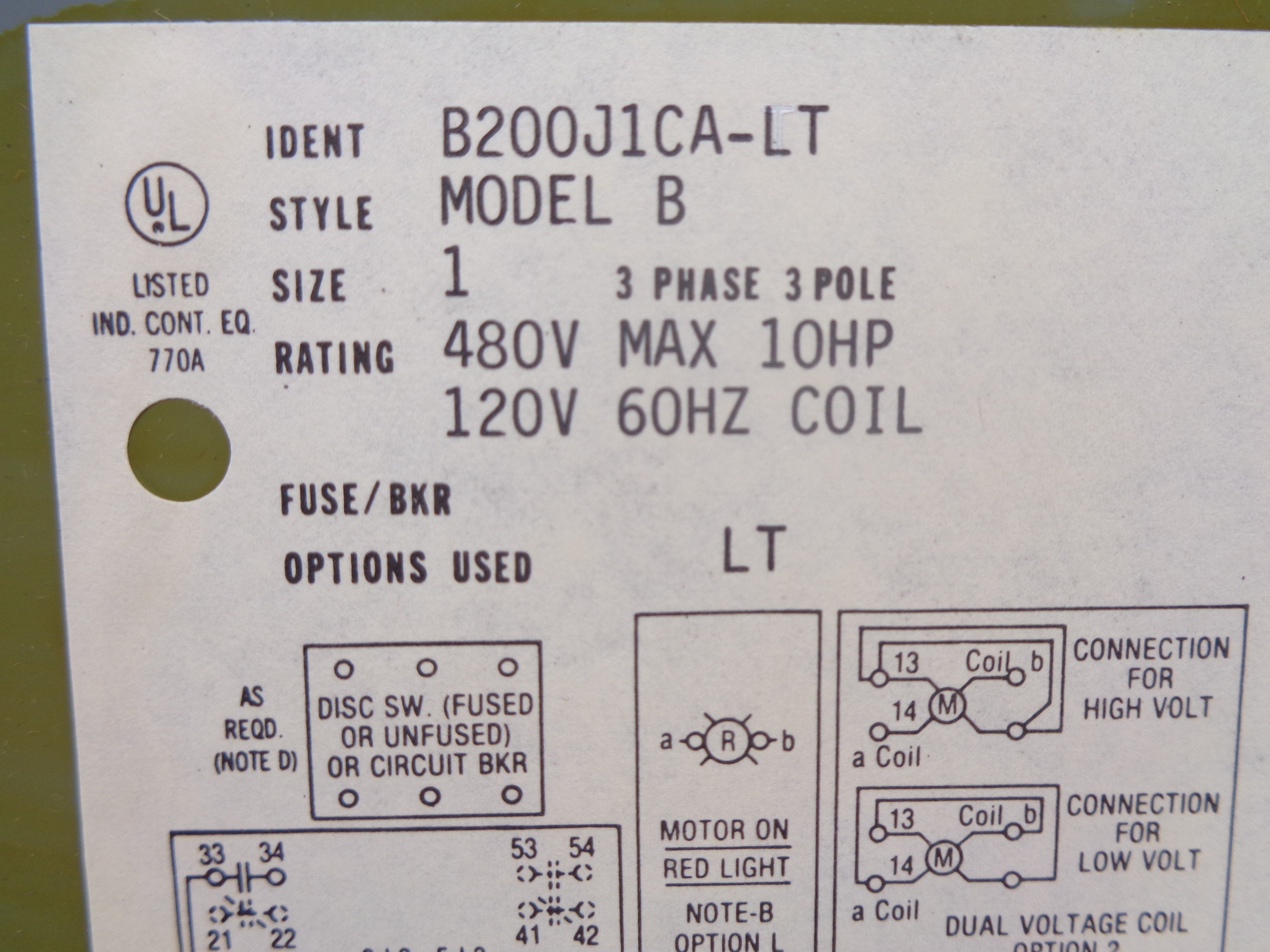 WESTINGHOUSE B200J1CA-LT NSNP