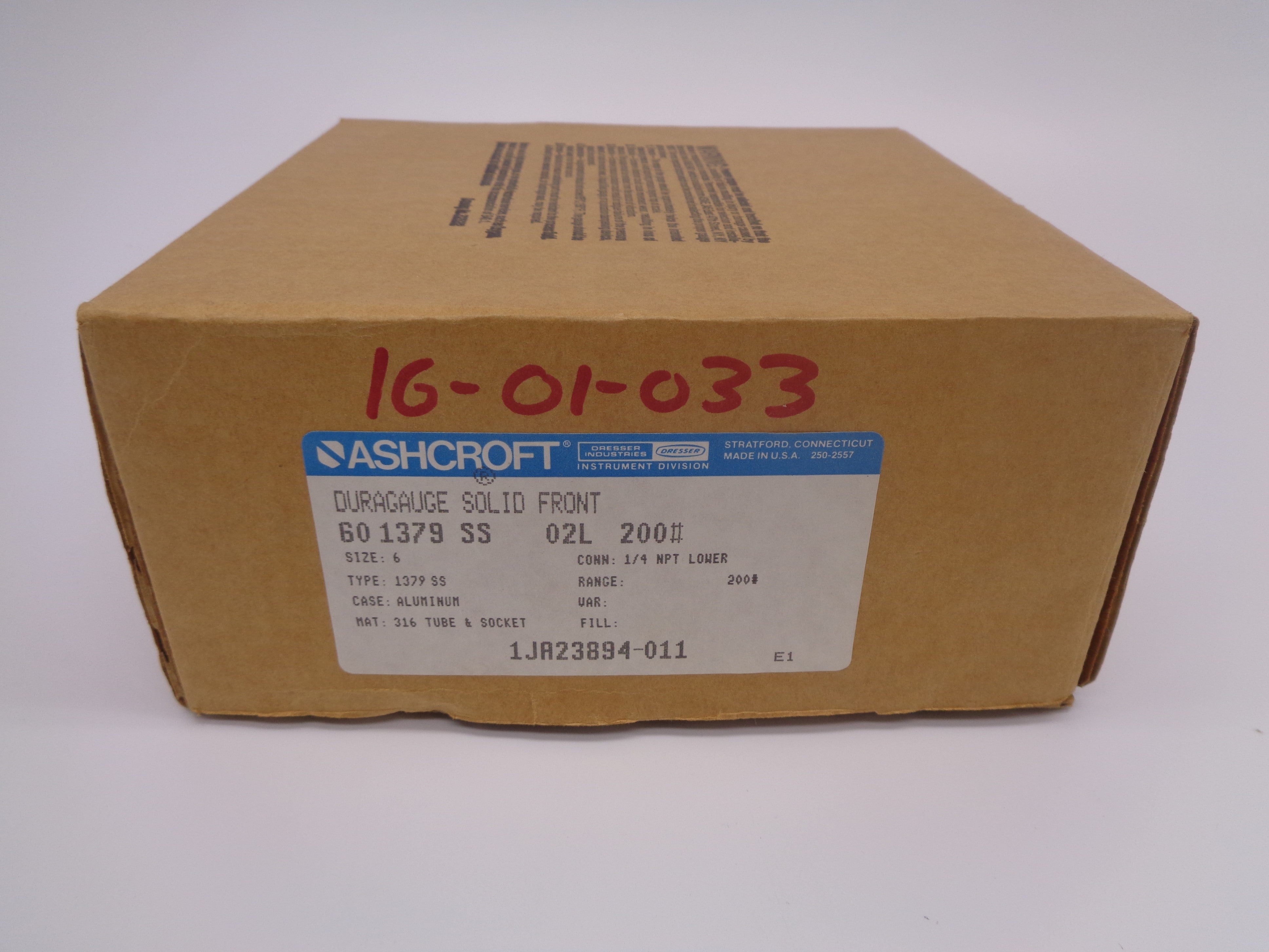 ASHCROFT 601379SS02L200# NSMP