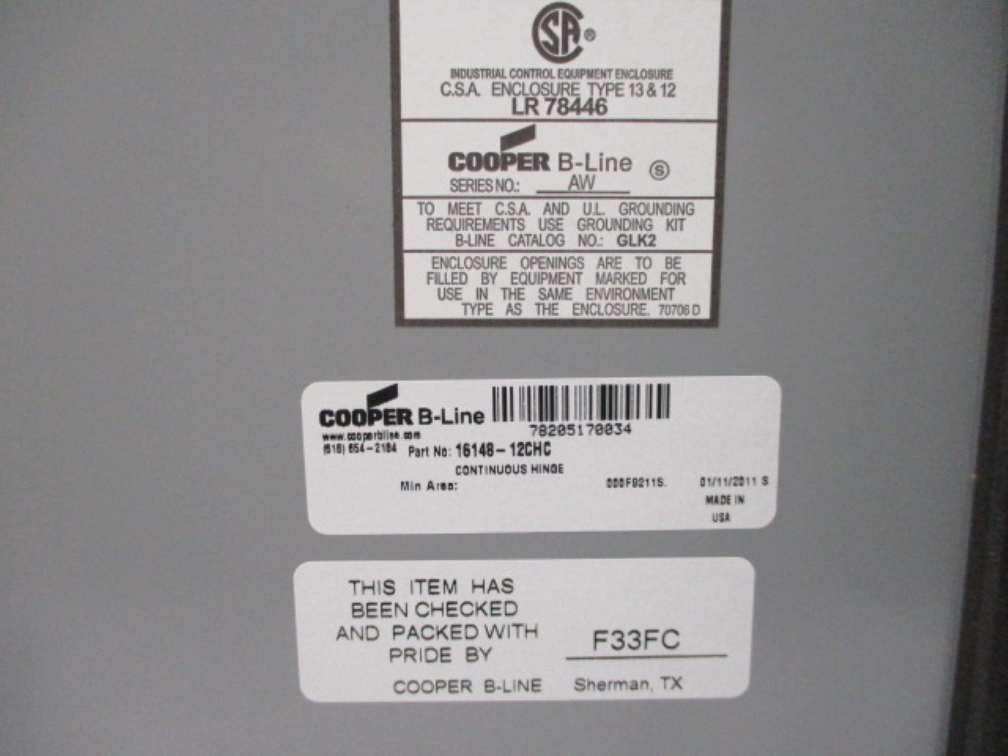COOPER 16148-12CHC NSNP