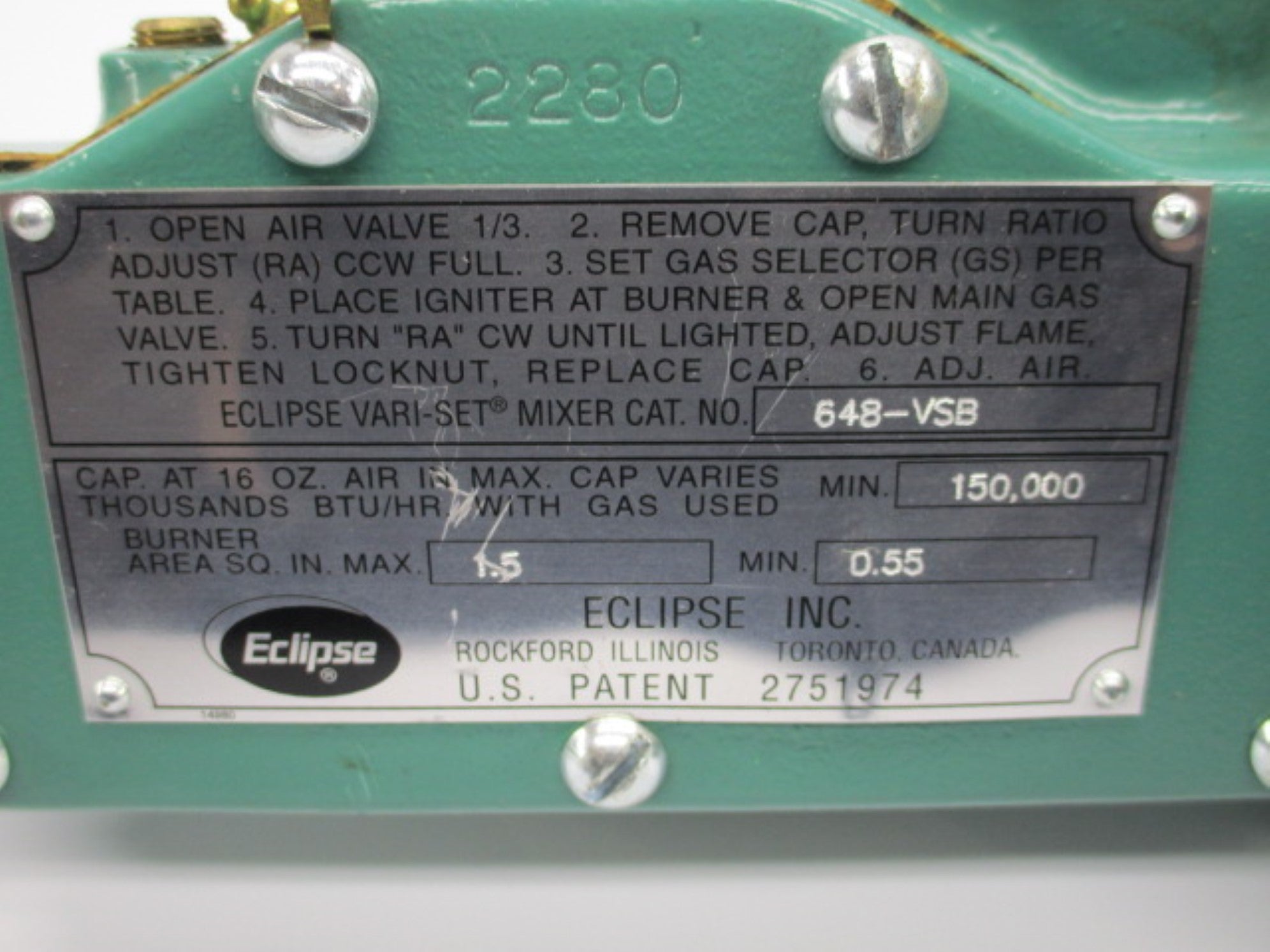 ECLIPSE 648-VSB UNMP