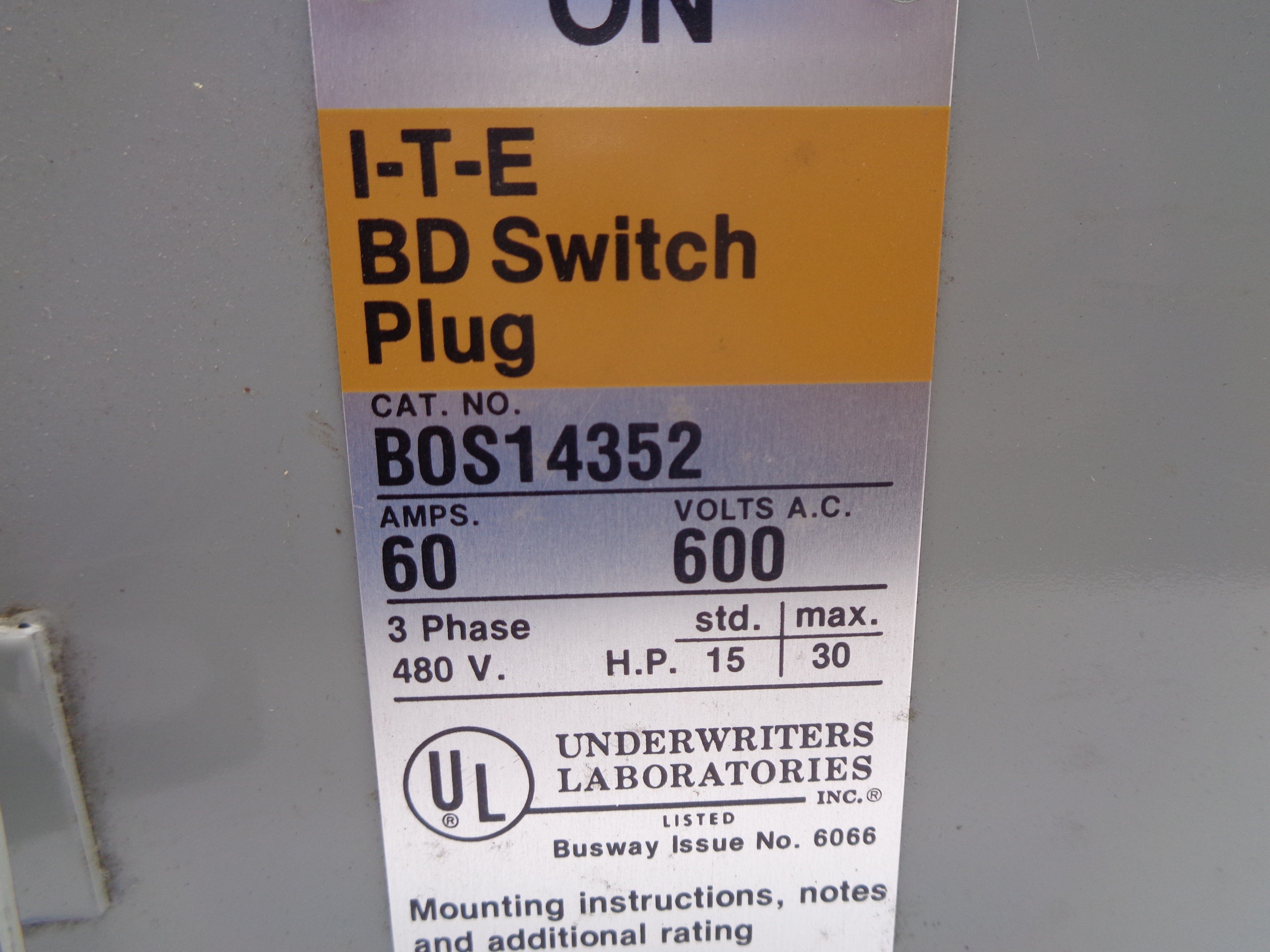 SIEMENS BOS14352 (AS PICTURED) NSNP
