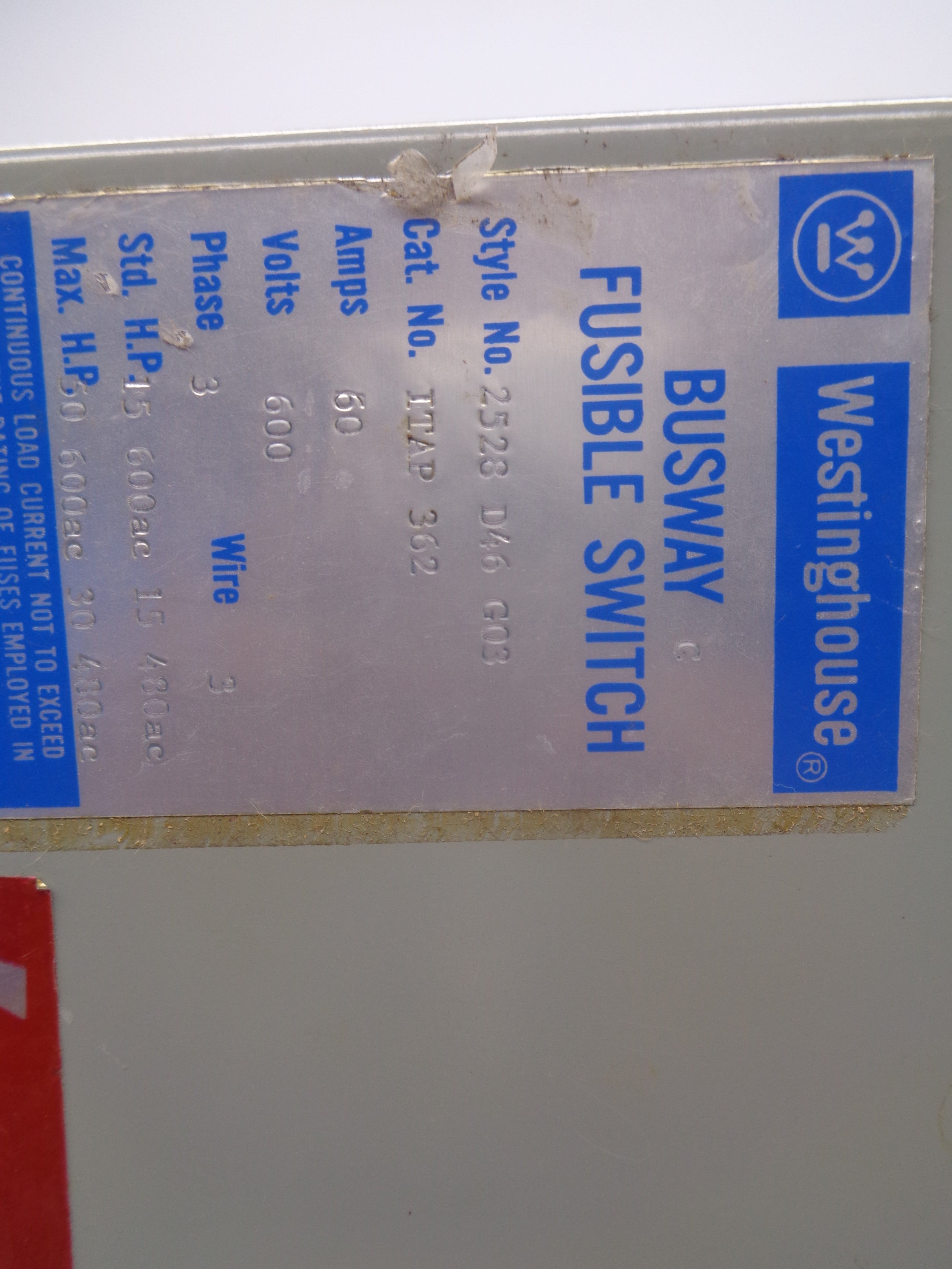 WESTINGHOUSE ITAP-362 NSNP