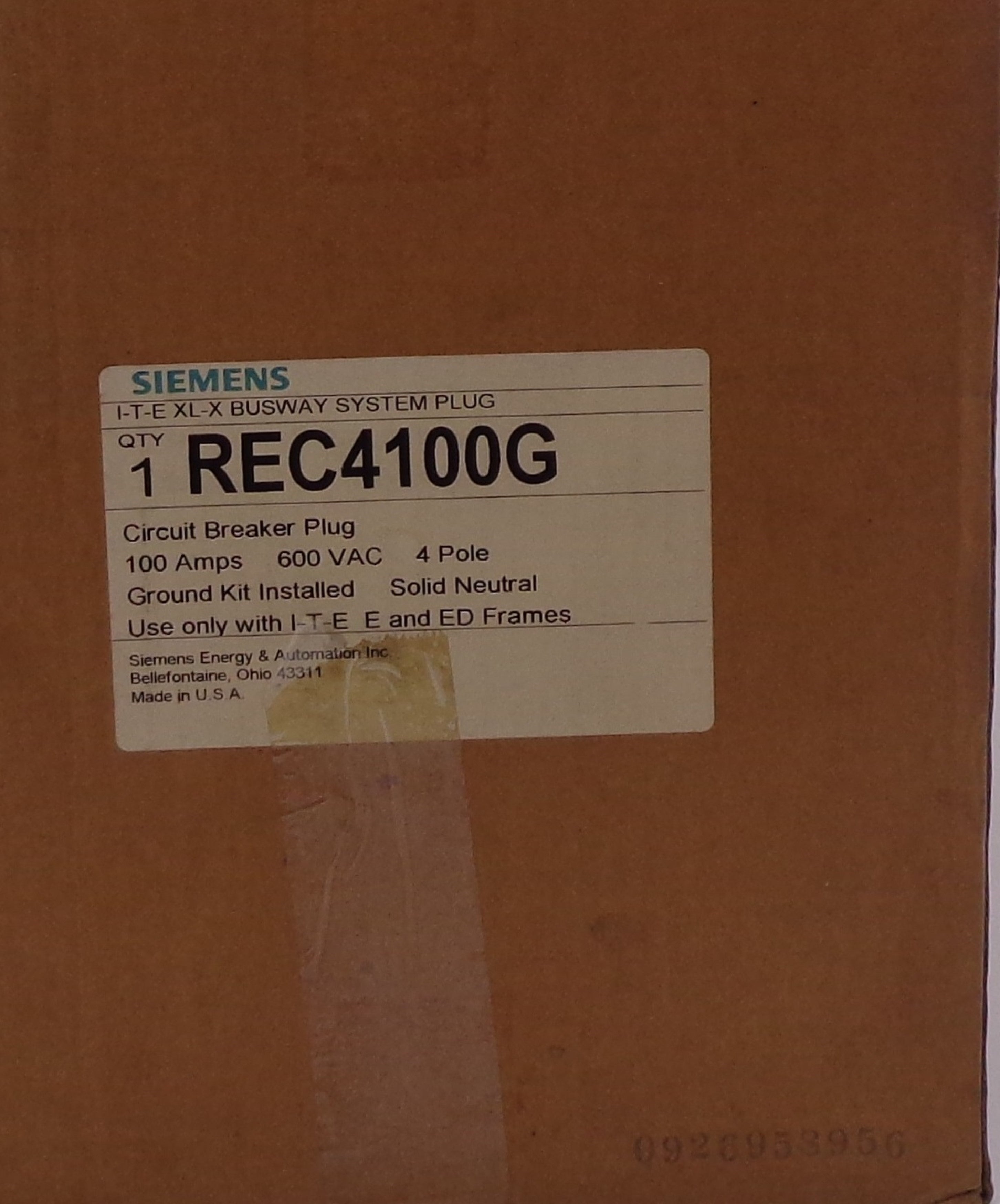 SIEMENS REC4100G NSMP
