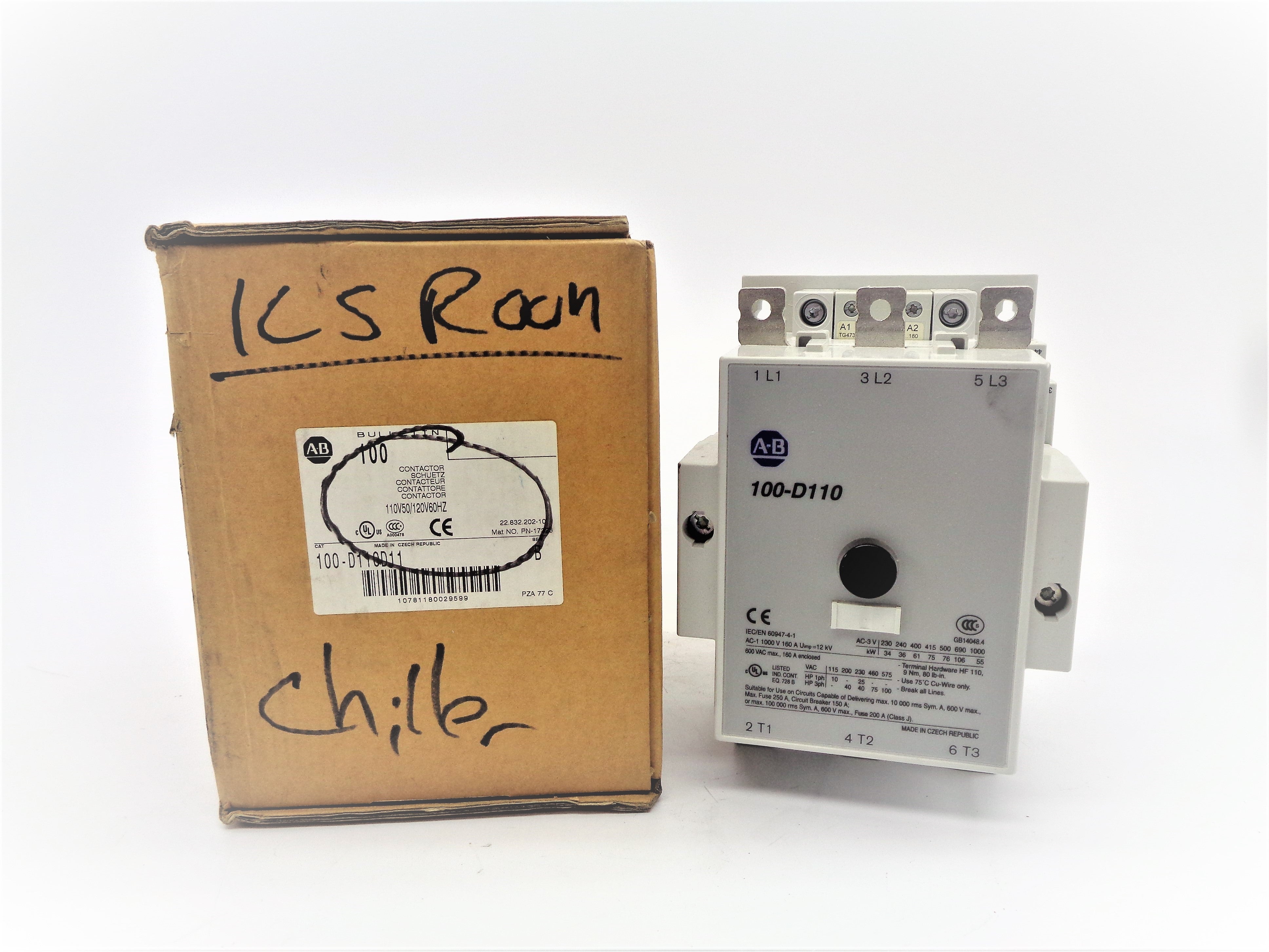 ALLEN BRADLEY 100-D110D11 SER. B 120V (BR/WH) NSMP