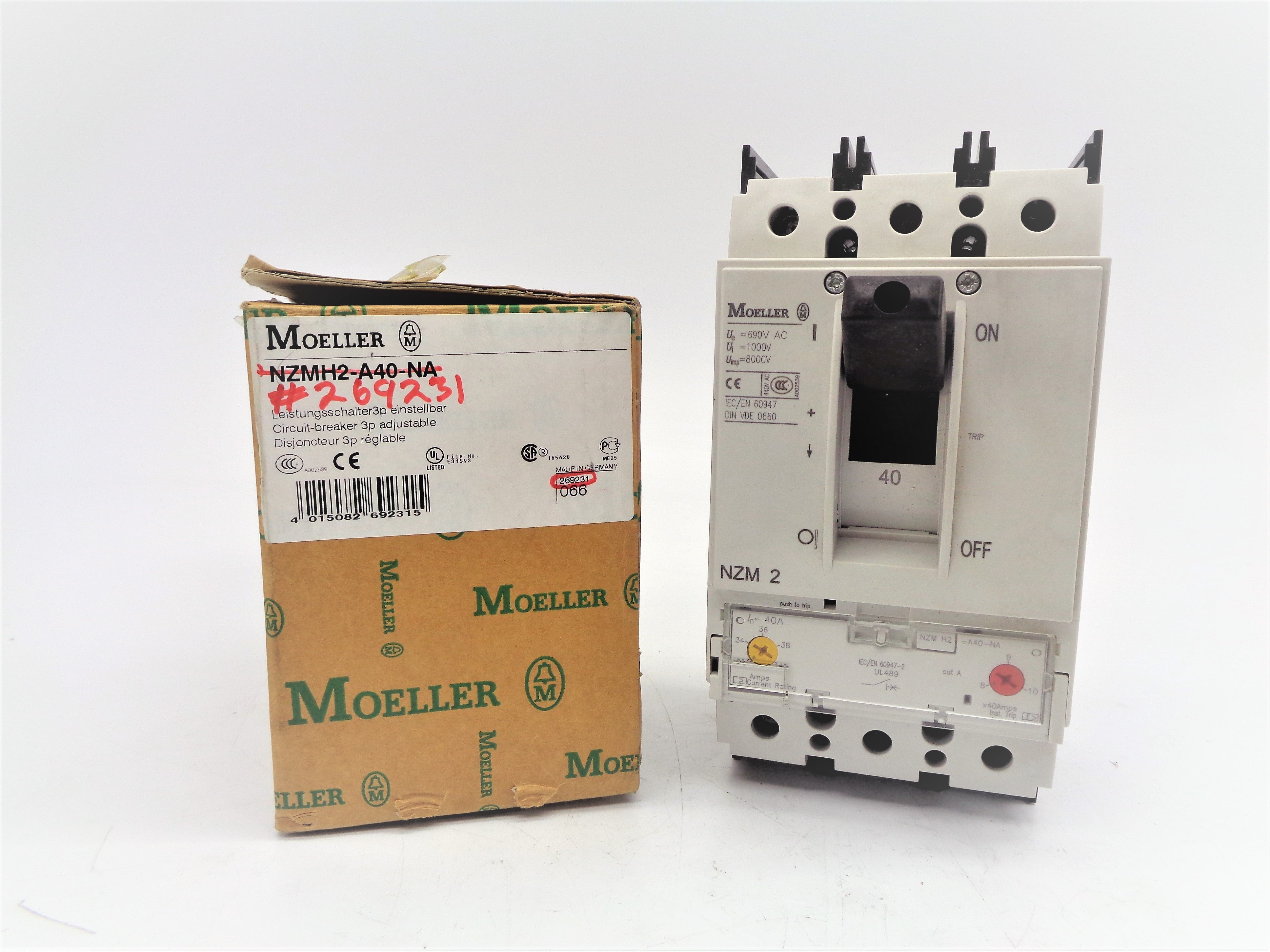 KLOCKNER MOELLER NZMH2-A40-NA 40A 600V NSMP