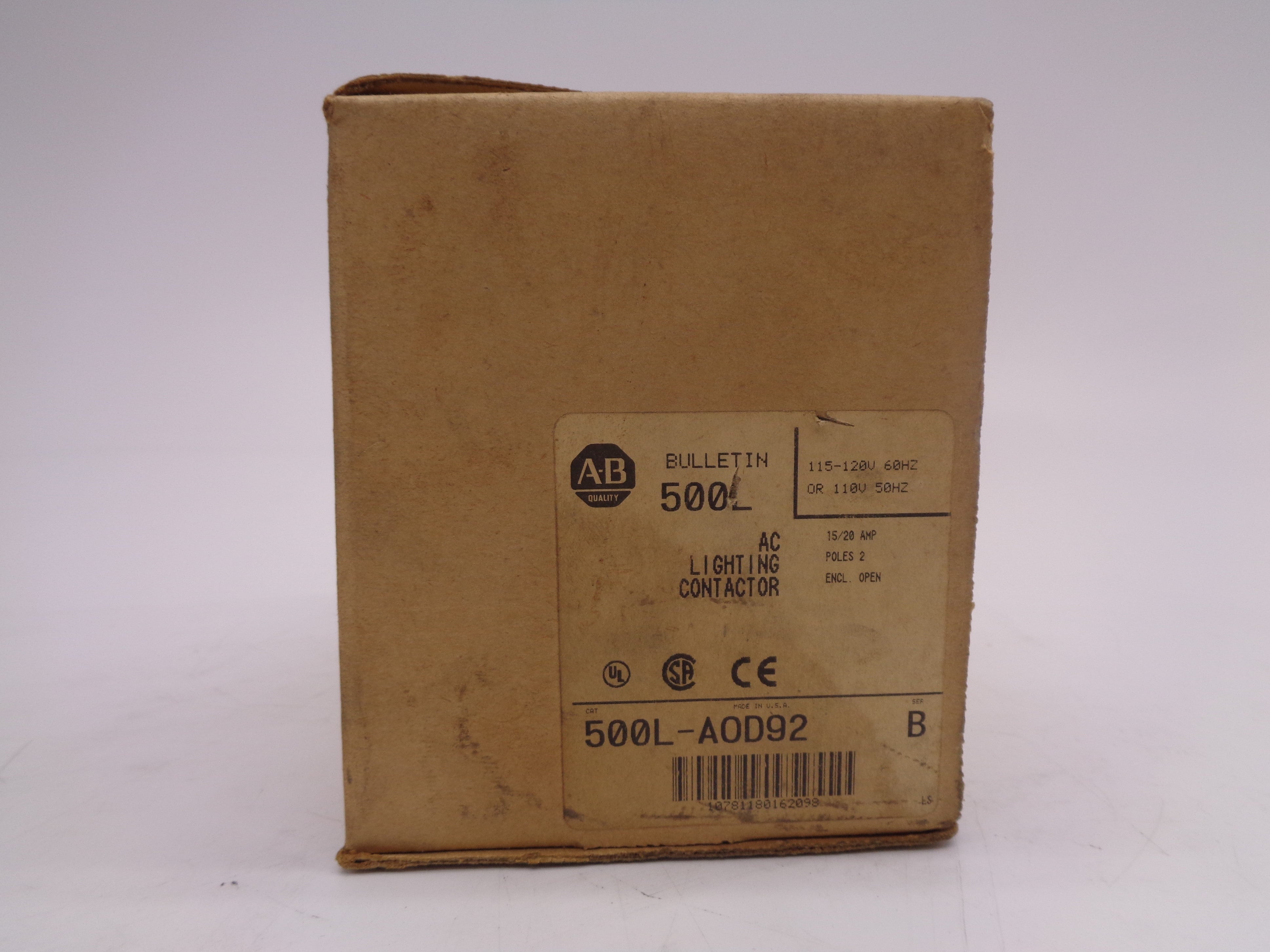 INDUSTRIAL SPARE PART 500L-AOD92 120V SER.B (BR/WH) NSMP
