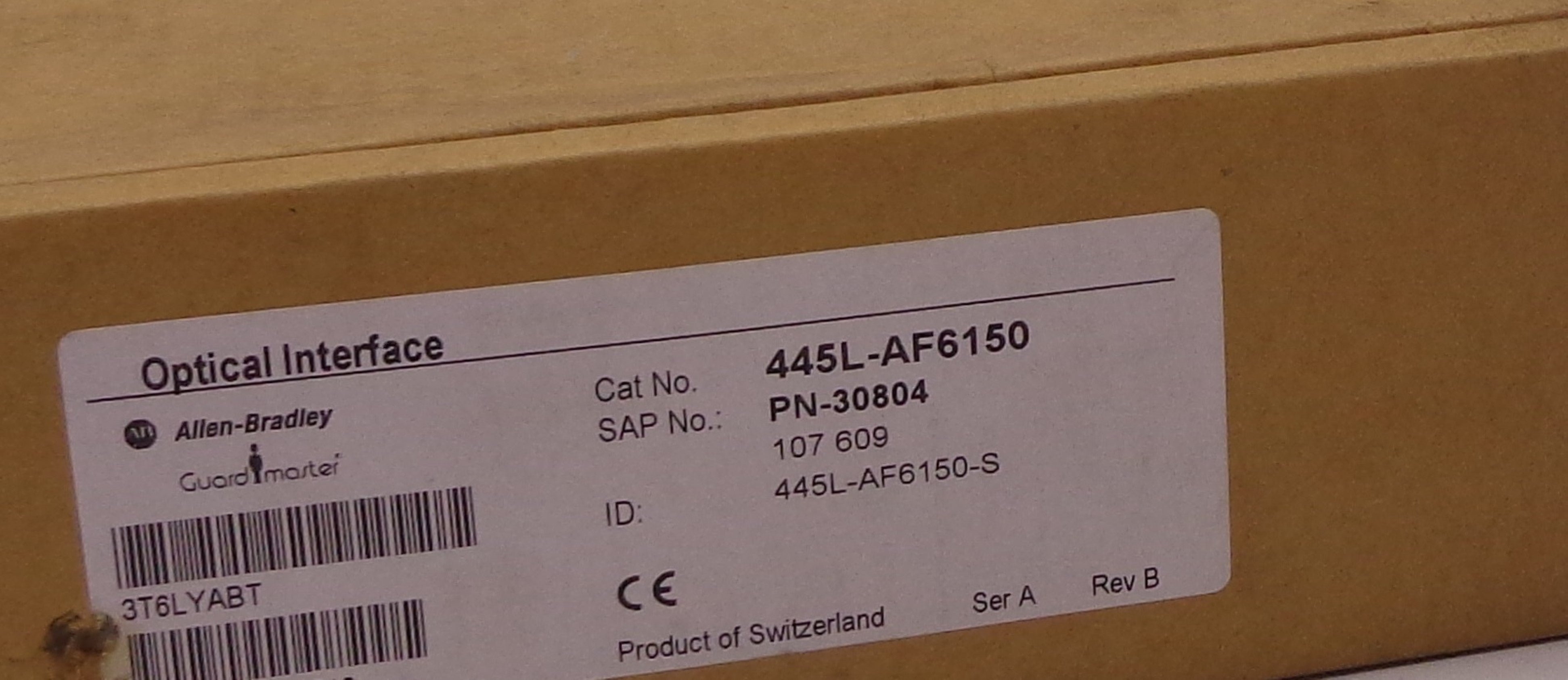 ALLEN BRADLEY 445L-AF6150 SER. A F/W B (BR/WH) NSMP