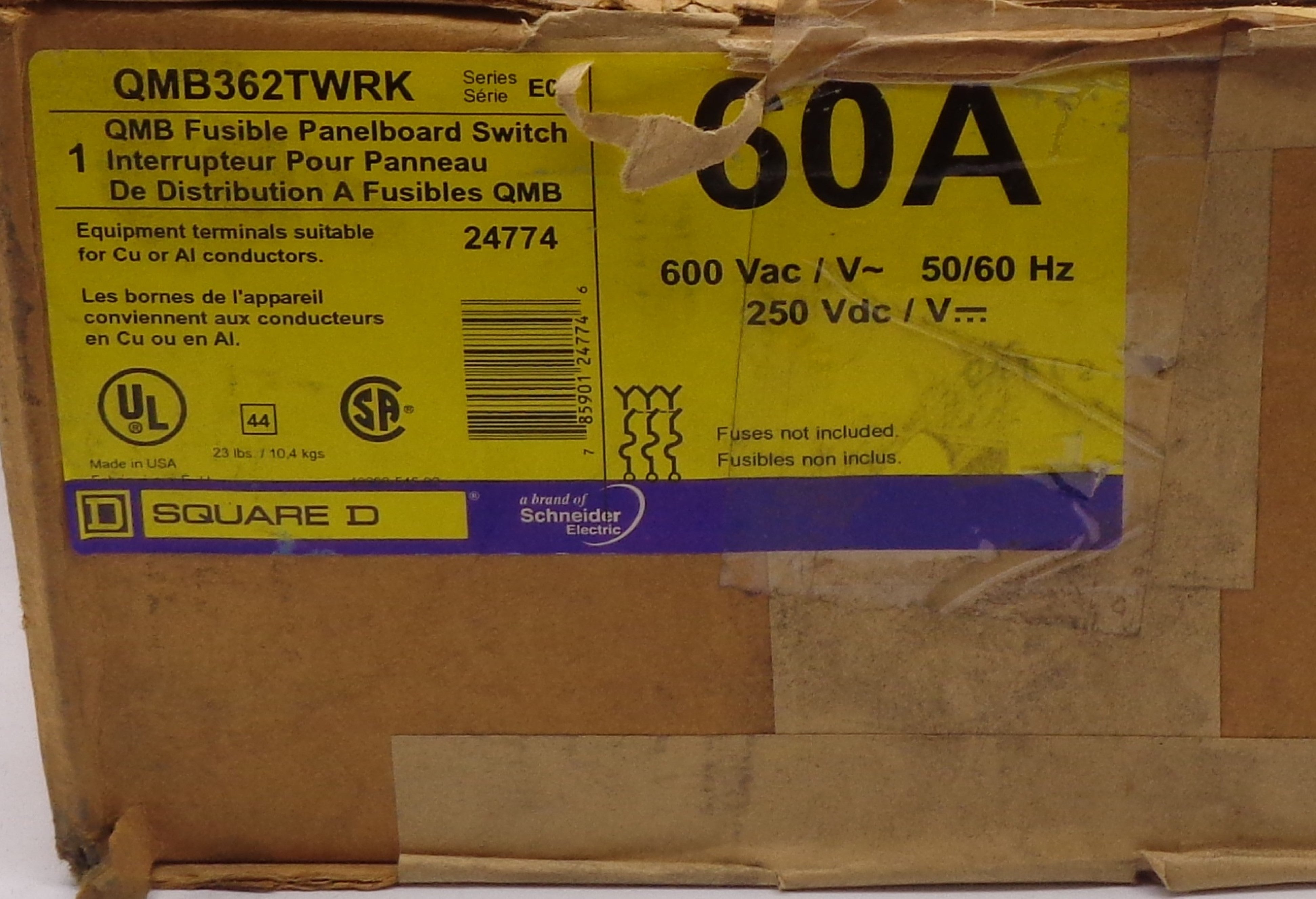 SQUARE D QMB362TWRK NSMP