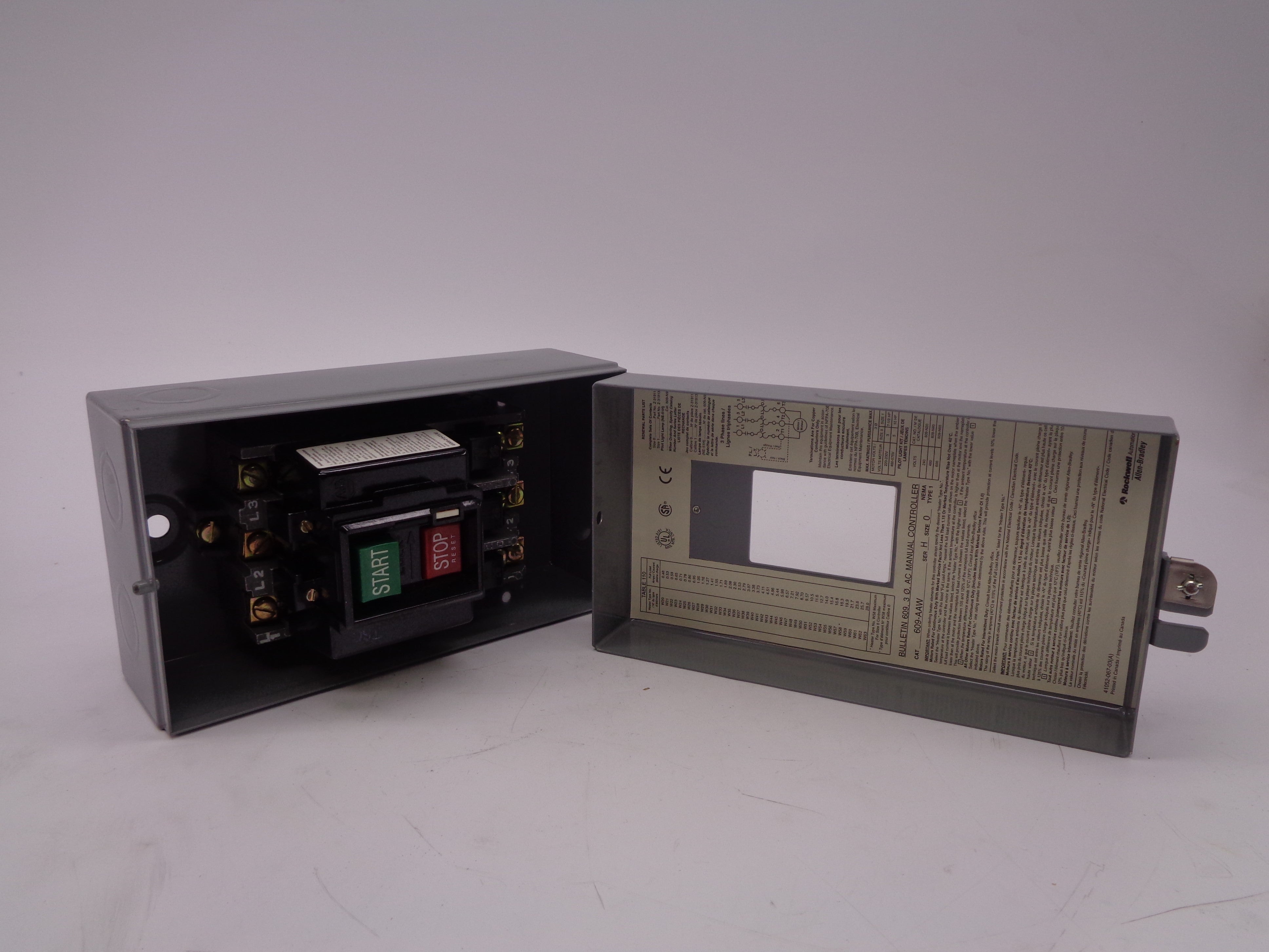 ALLEN BRADLEY 609-AAW SER. H NSNP