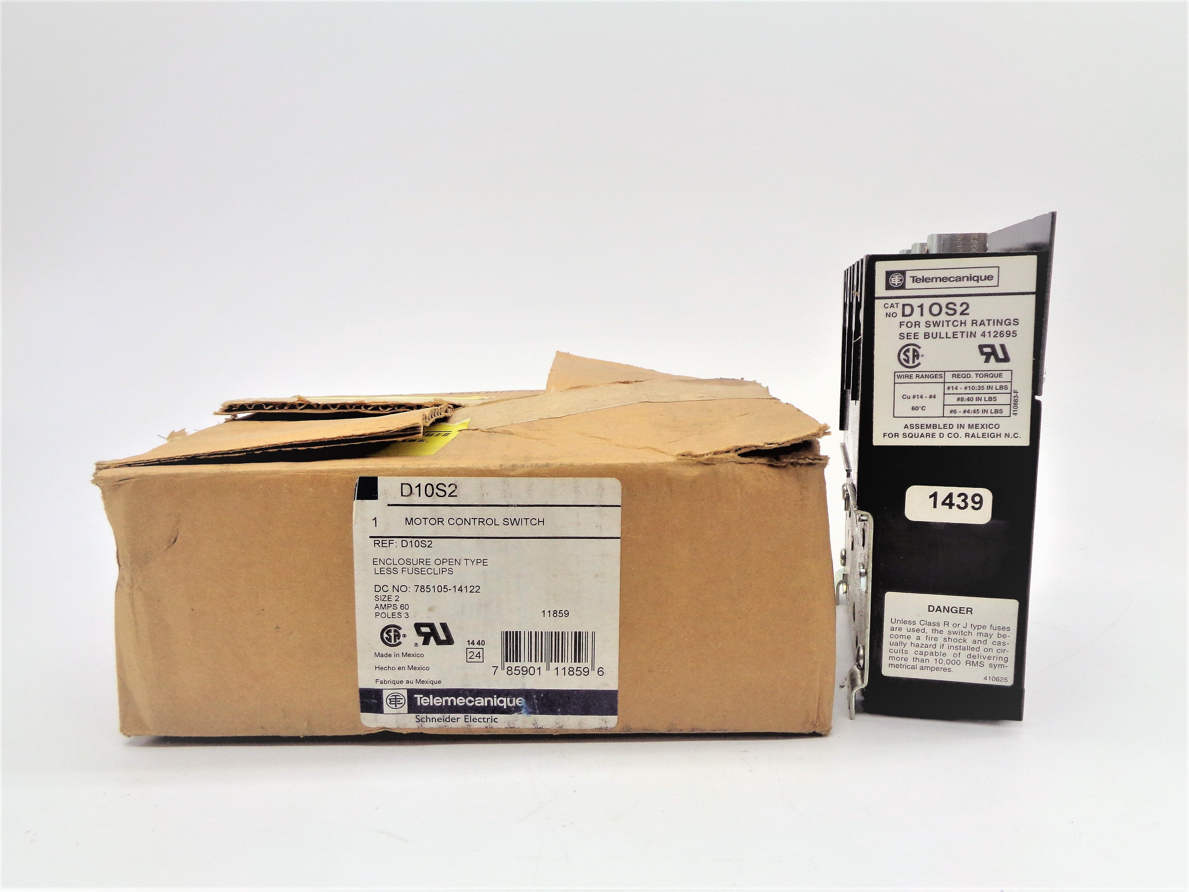 TELEMECANIQUE D10S2 600V 60A NSMP