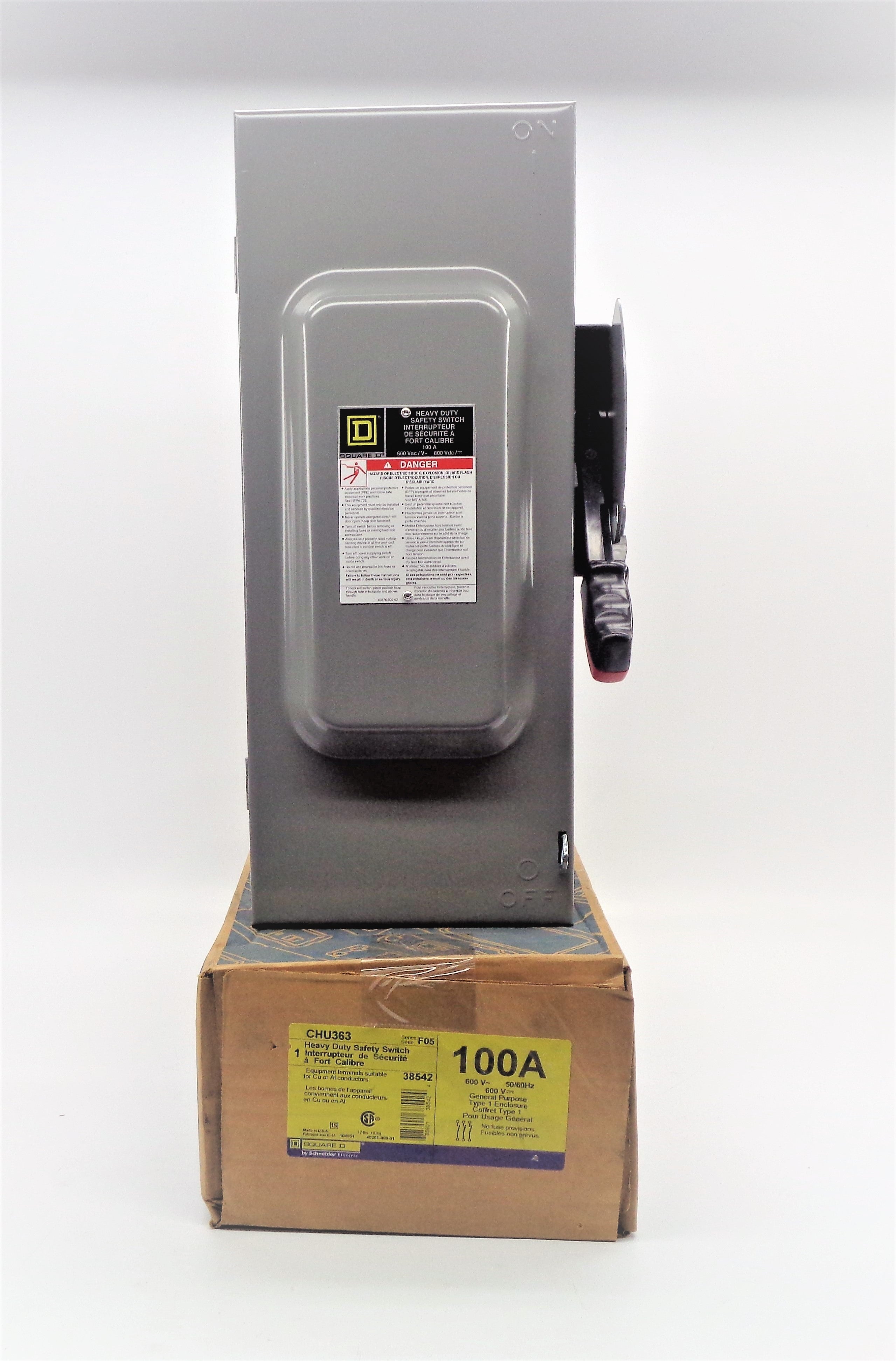 SQUARE D CHU363 SER. F05 600VAC 100A NSMP