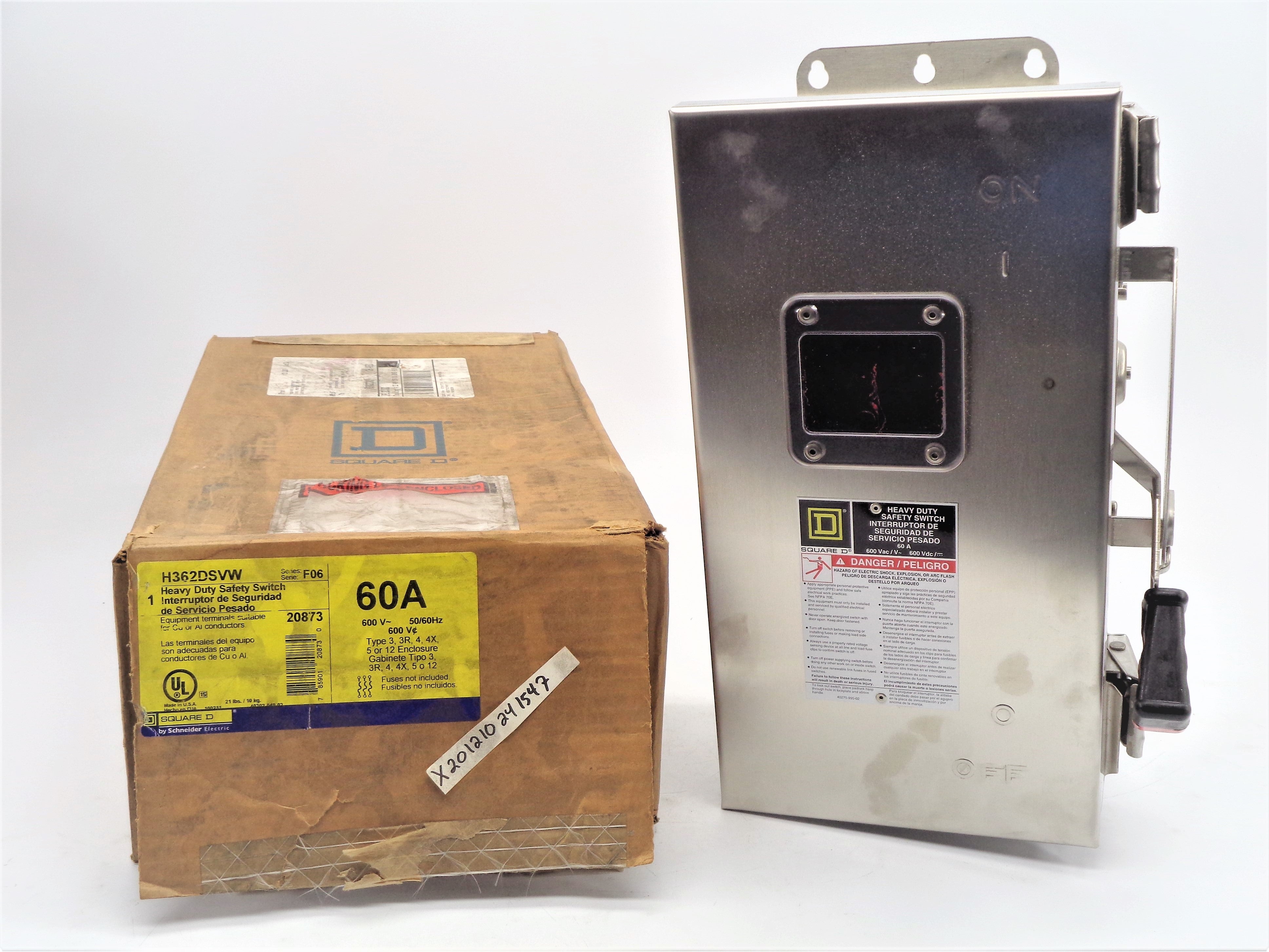 SQUARE D H362DSVW SER. F06 NSMP