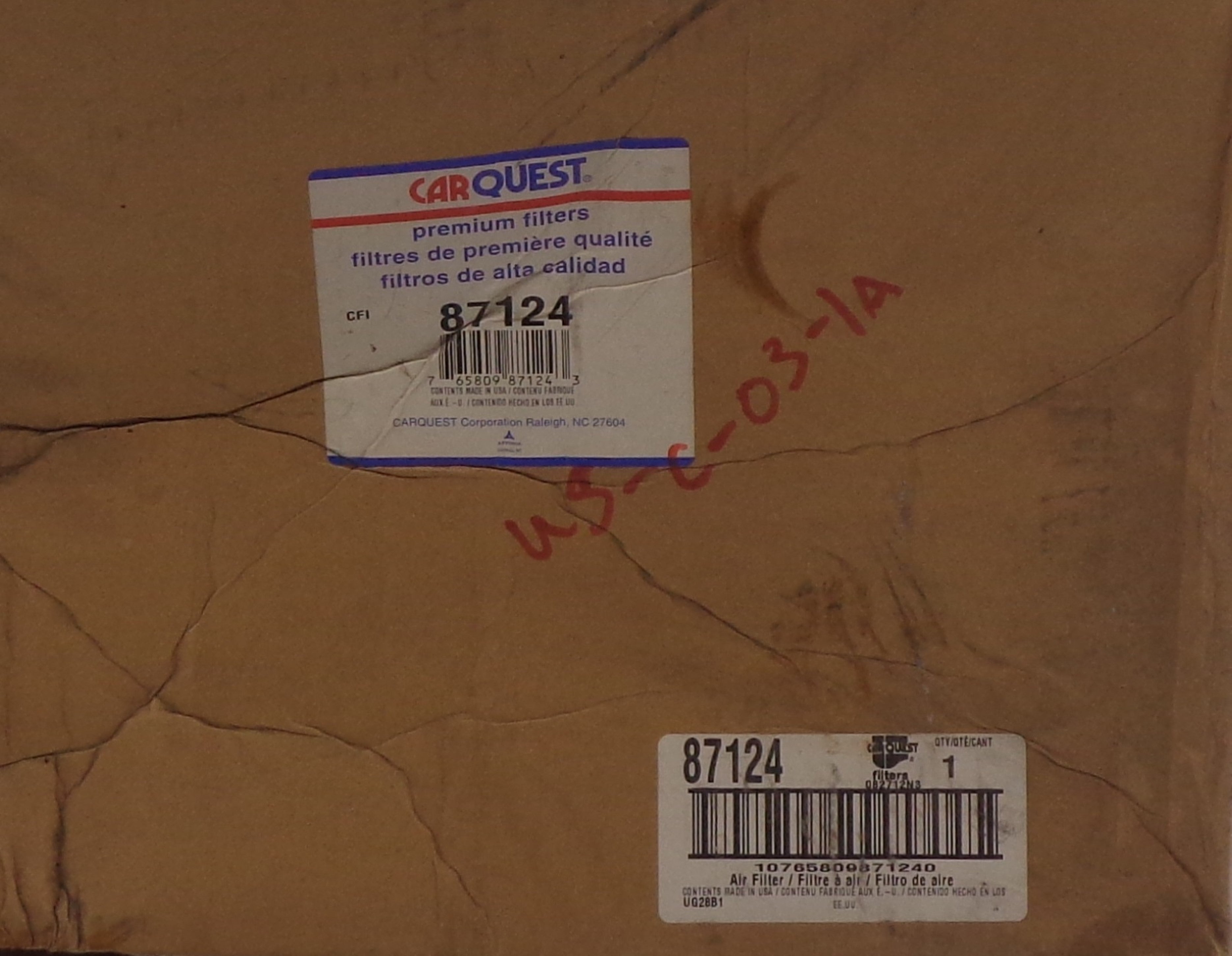 CARQUEST 87124 NSMP