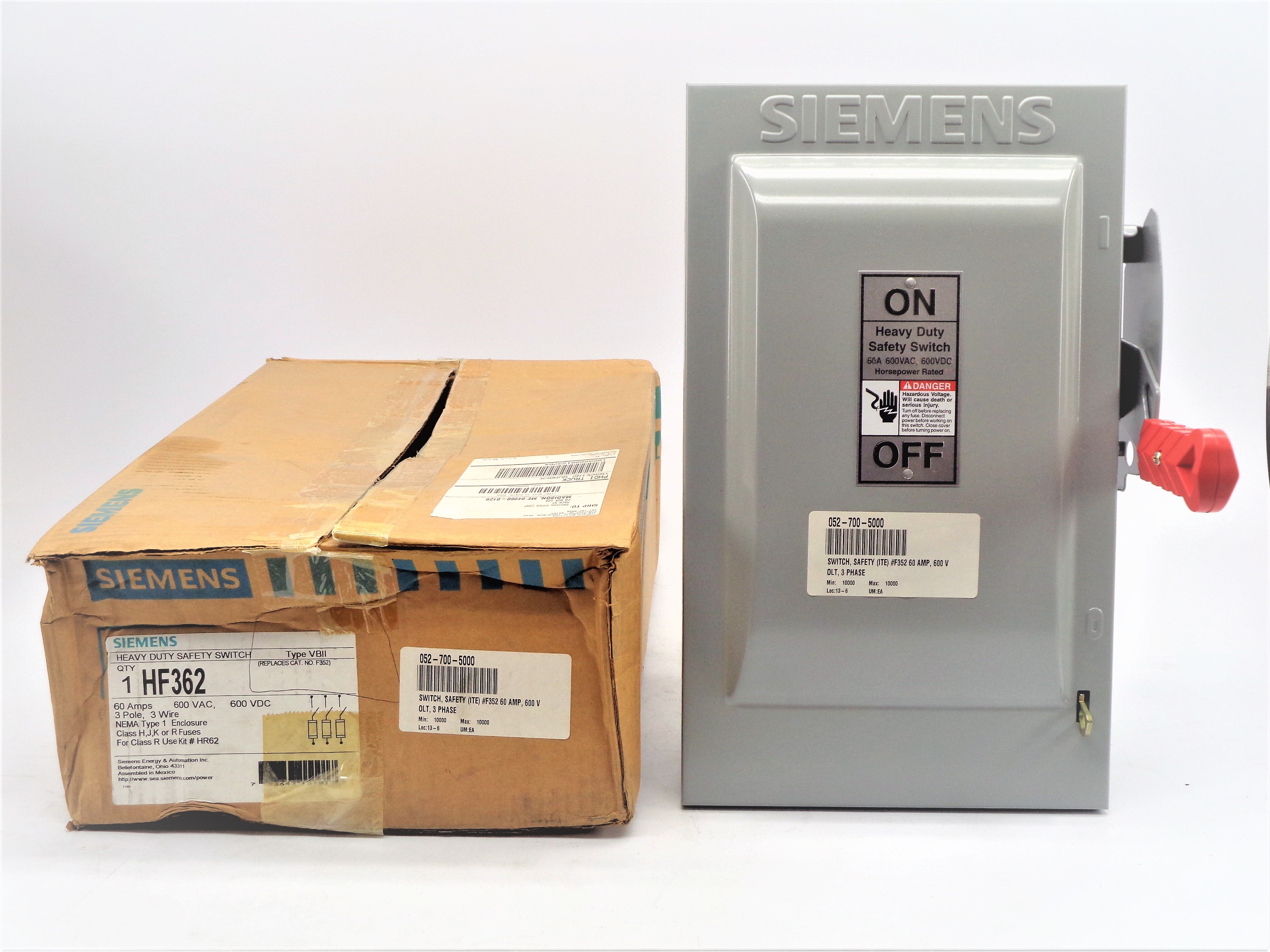 SIEMENS HF362 600V 60A NSMP